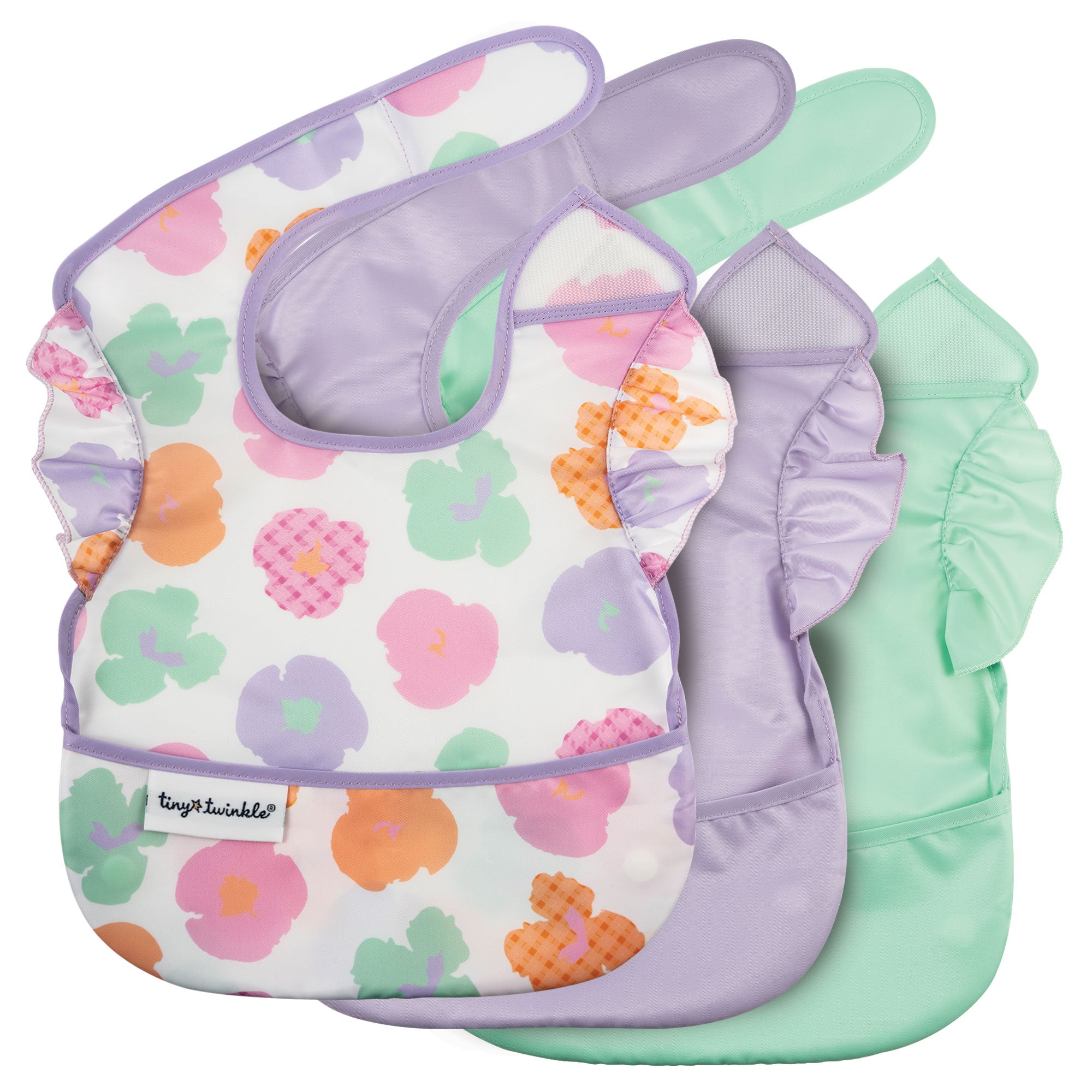Mess-Proof Easy Waterproof Food Bibs Multi-Pack Sets | Baby & Toddler- PFAS, PVC, BPA, Phthalate Free