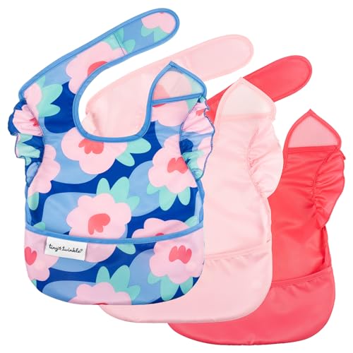 Mess-Proof Easy Waterproof Food Bibs Multi-Pack Sets | Baby & Toddler- PFAS, PVC, BPA, Phthalate Free