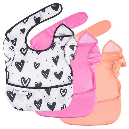 Mess-Proof Easy Waterproof Food Bibs Multi-Pack Sets | Baby & Toddler- PFAS, PVC, BPA, Phthalate Free