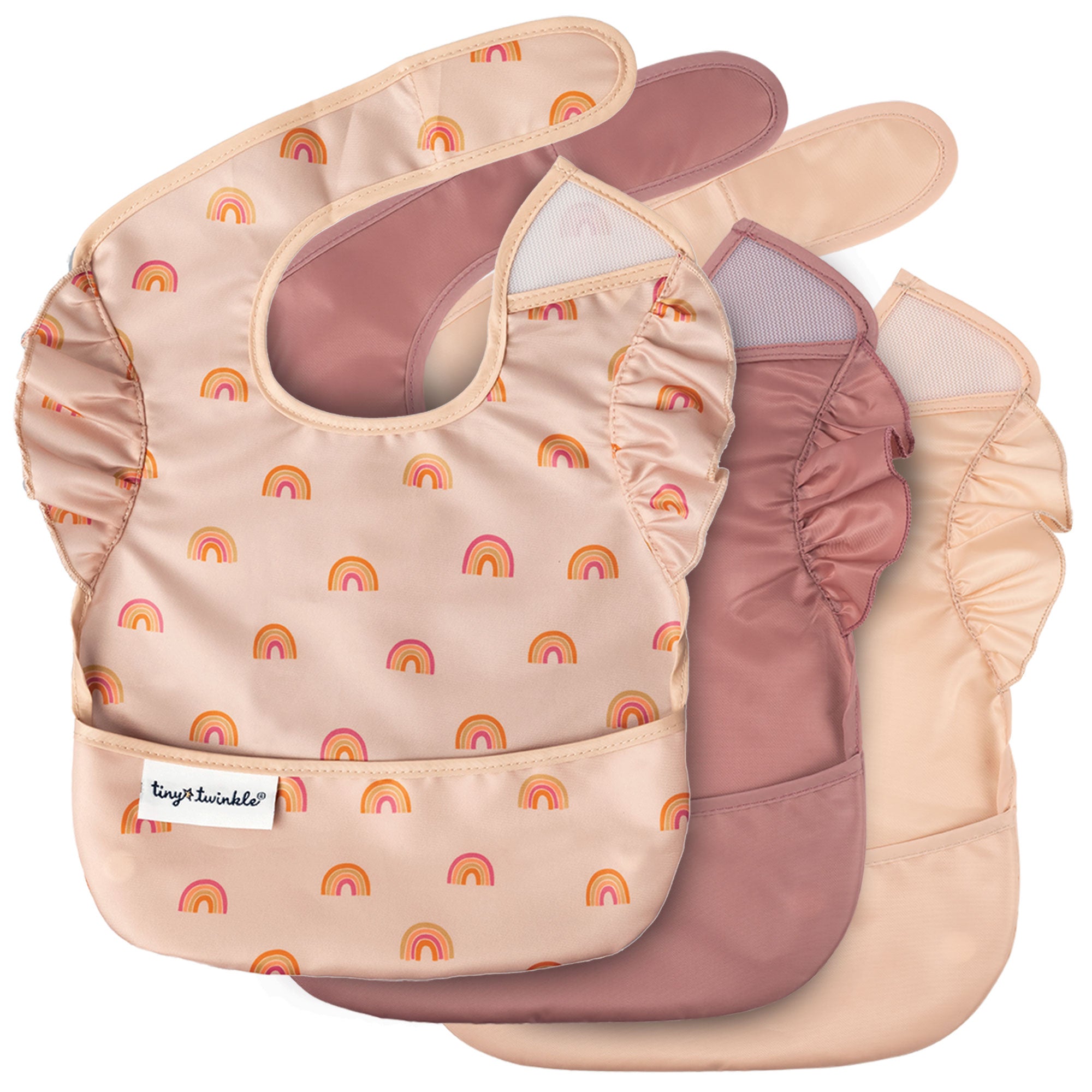 Mess-Proof Easy Waterproof Food Bibs Multi-Pack Sets | Baby & Toddler- PFAS, PVC, BPA, Phthalate Free
