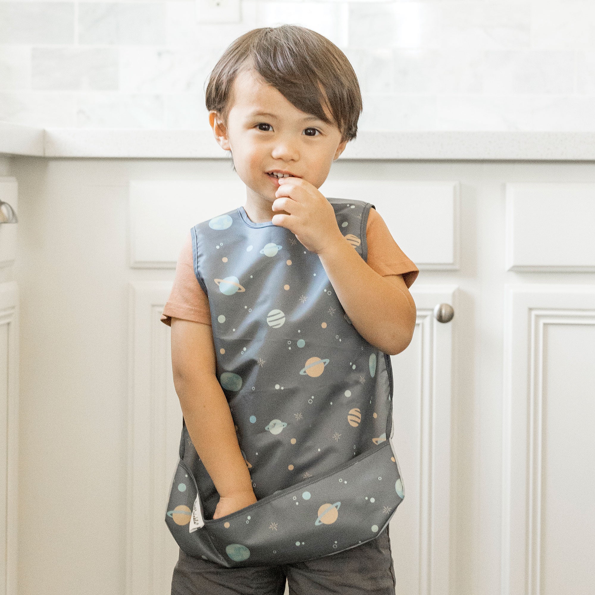 Mess-Proof Apron Waterproof Baby & Toddler Food Bib - PFAS, PVC, BPA, Phthalate Free