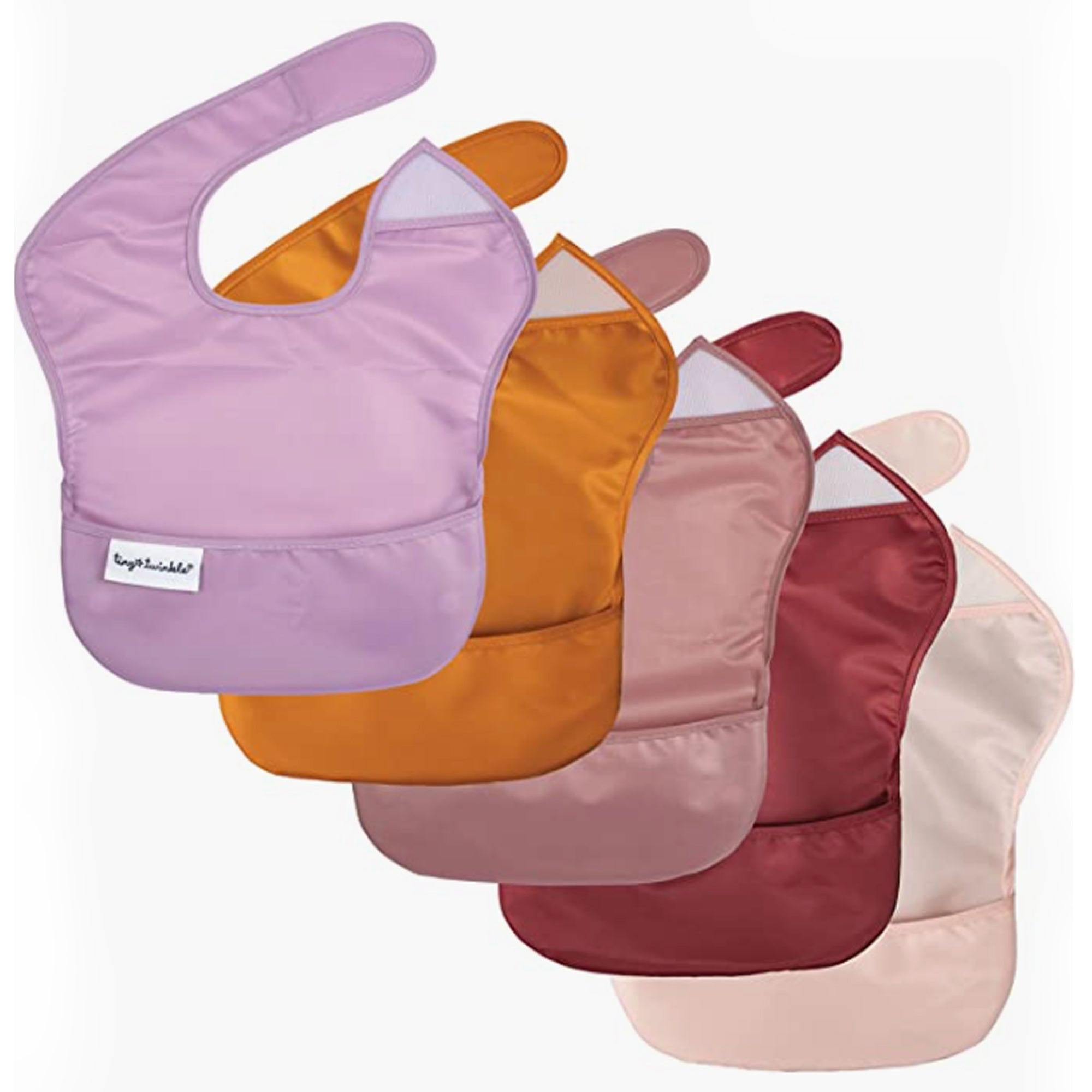 Mess-Proof Easy Waterproof Food Bibs Multi-Pack Sets | Baby & Toddler- PFAS, PVC, BPA, Phthalate Free