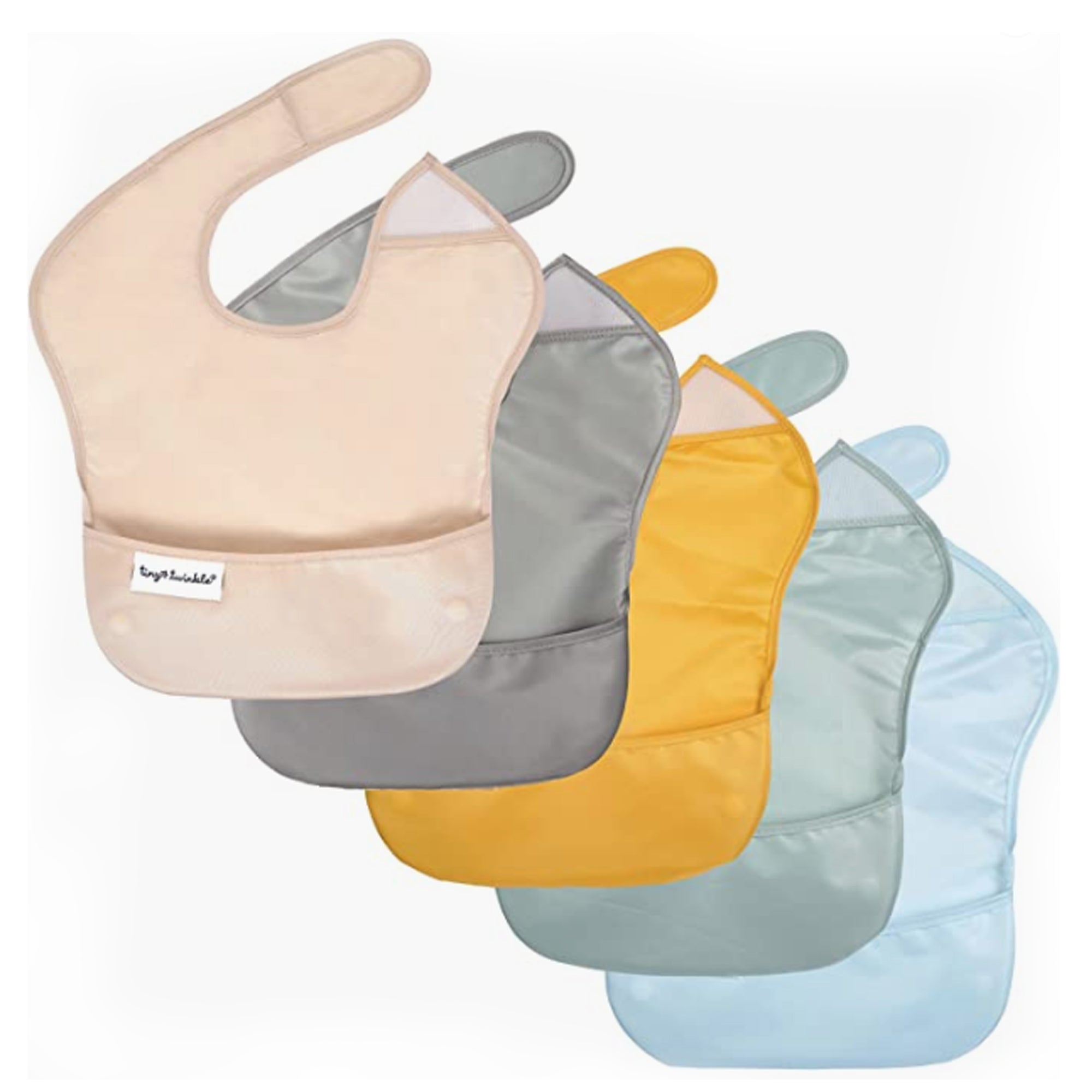Mess-Proof Easy Waterproof Food Bibs Multi-Pack Sets | Baby & Toddler- PFAS, PVC, BPA, Phthalate Free