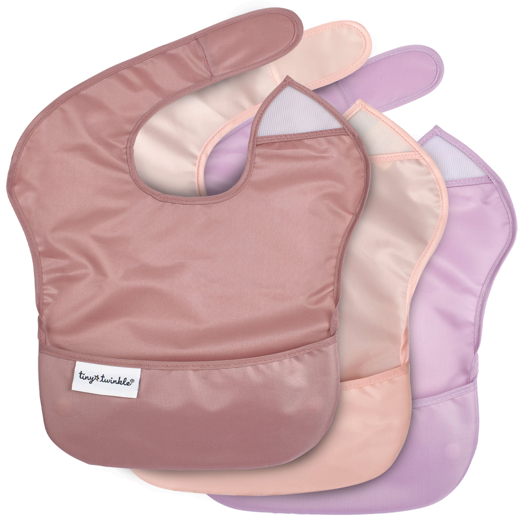 Mess-Proof Easy Waterproof Food Bibs Multi-Pack Sets | Baby & Toddler- PFAS, PVC, BPA, Phthalate Free