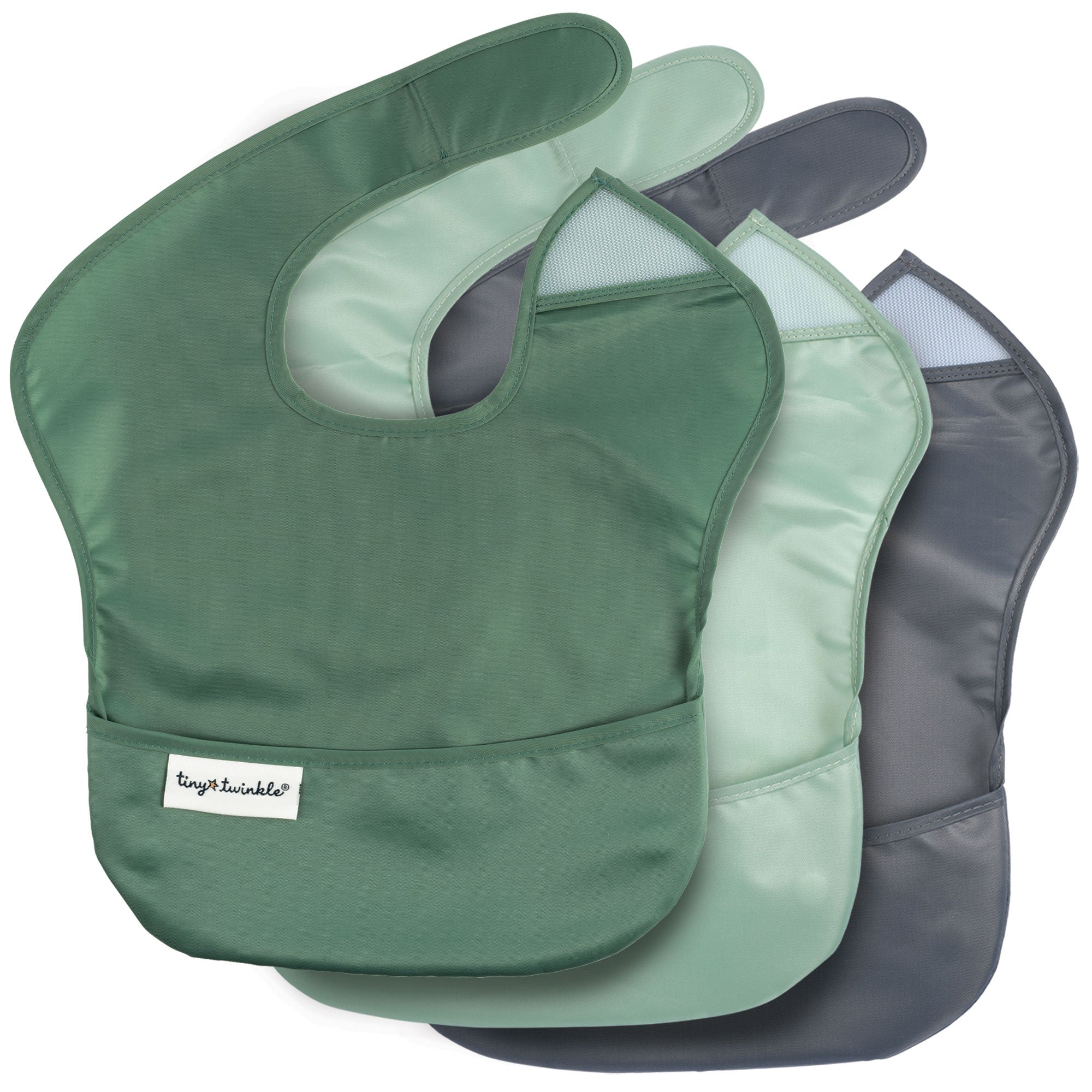 Mess-Proof Easy Waterproof Food Bibs Multi-Pack Sets | Baby & Toddler- PFAS, PVC, BPA, Phthalate Free