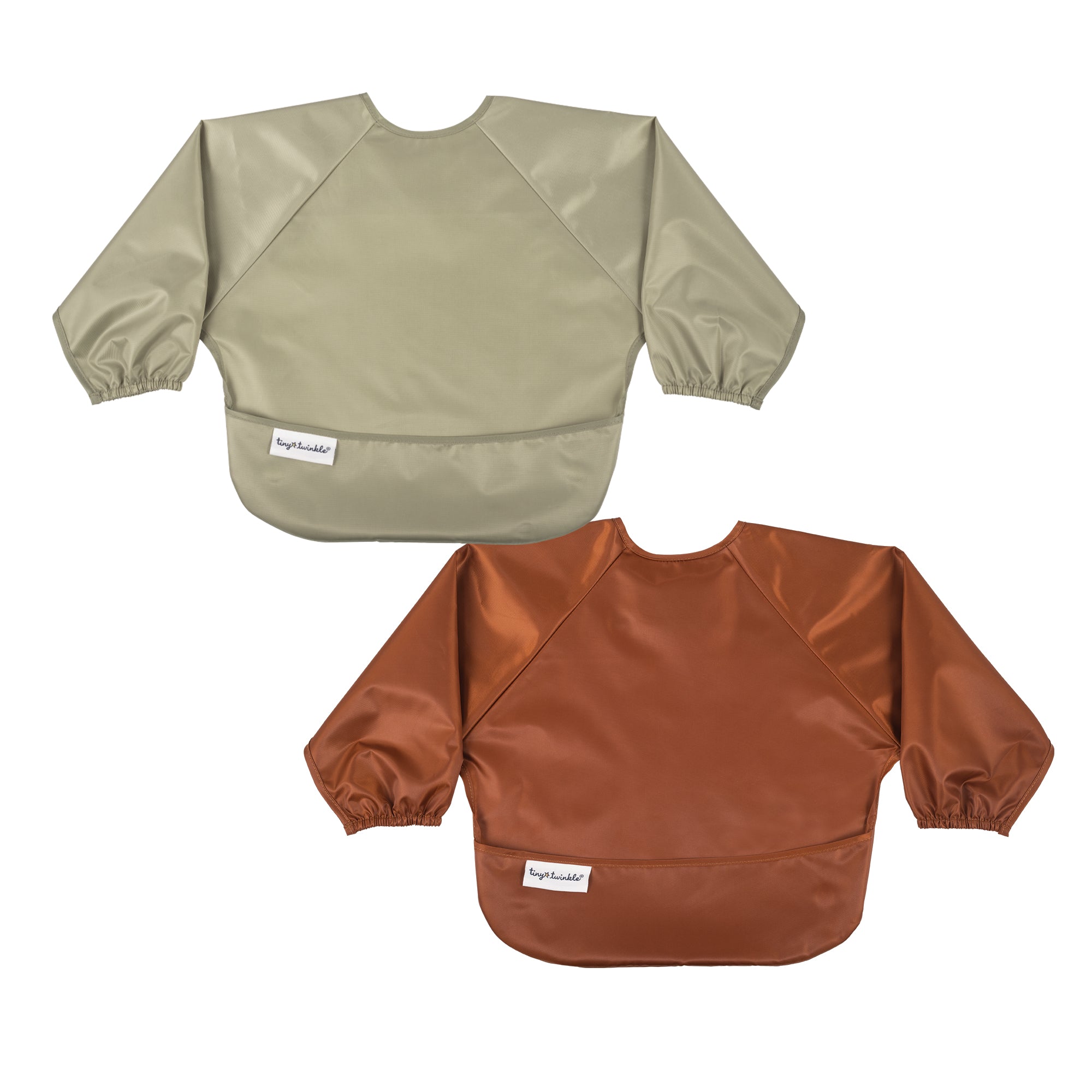 Mess-Proof Full Sleeve Bibs - 2 Pack Sets for Babies and Toddlers
