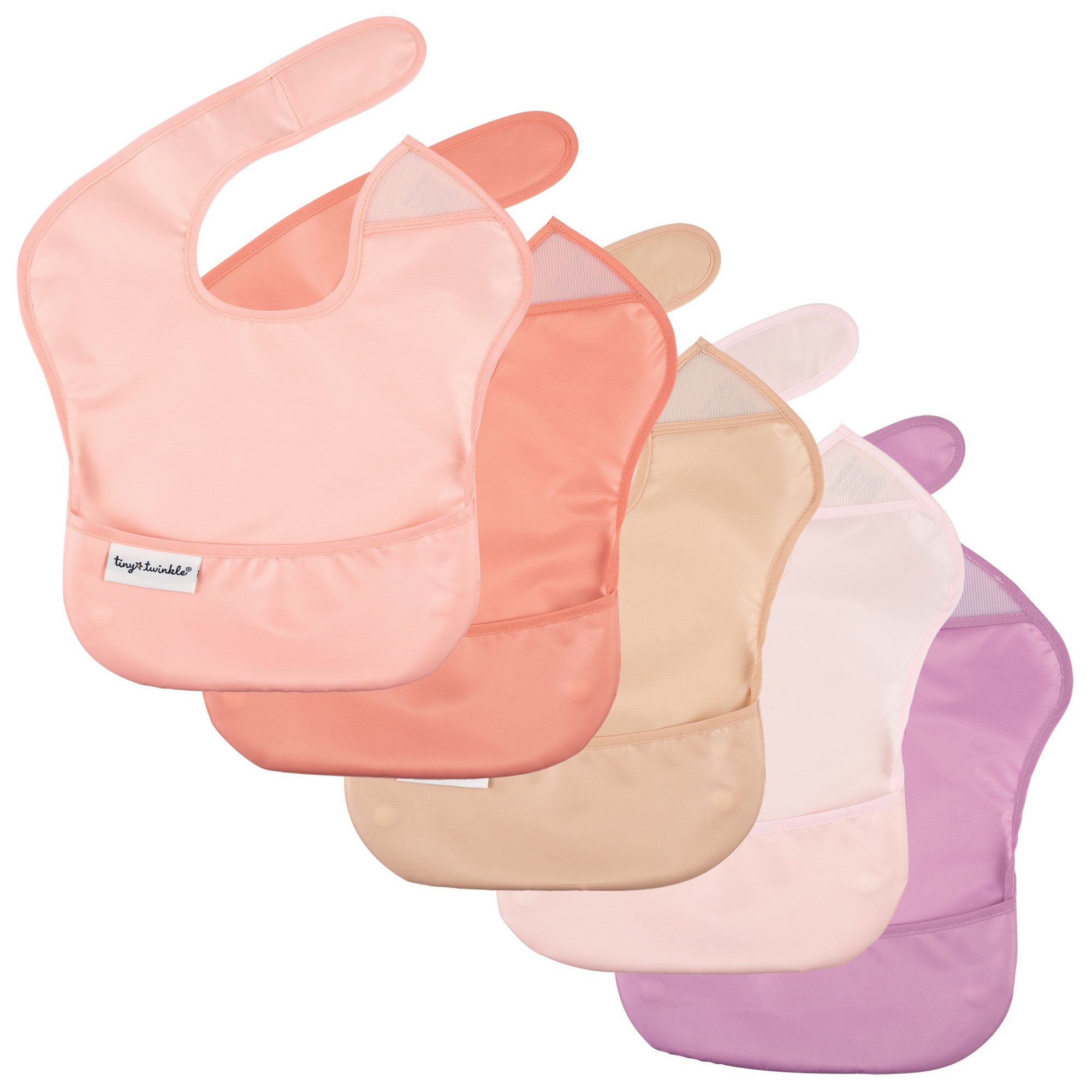 Mess-Proof Easy Waterproof Food Bibs Multi-Pack Sets | Baby & Toddler- PFAS, PVC, BPA, Phthalate Free