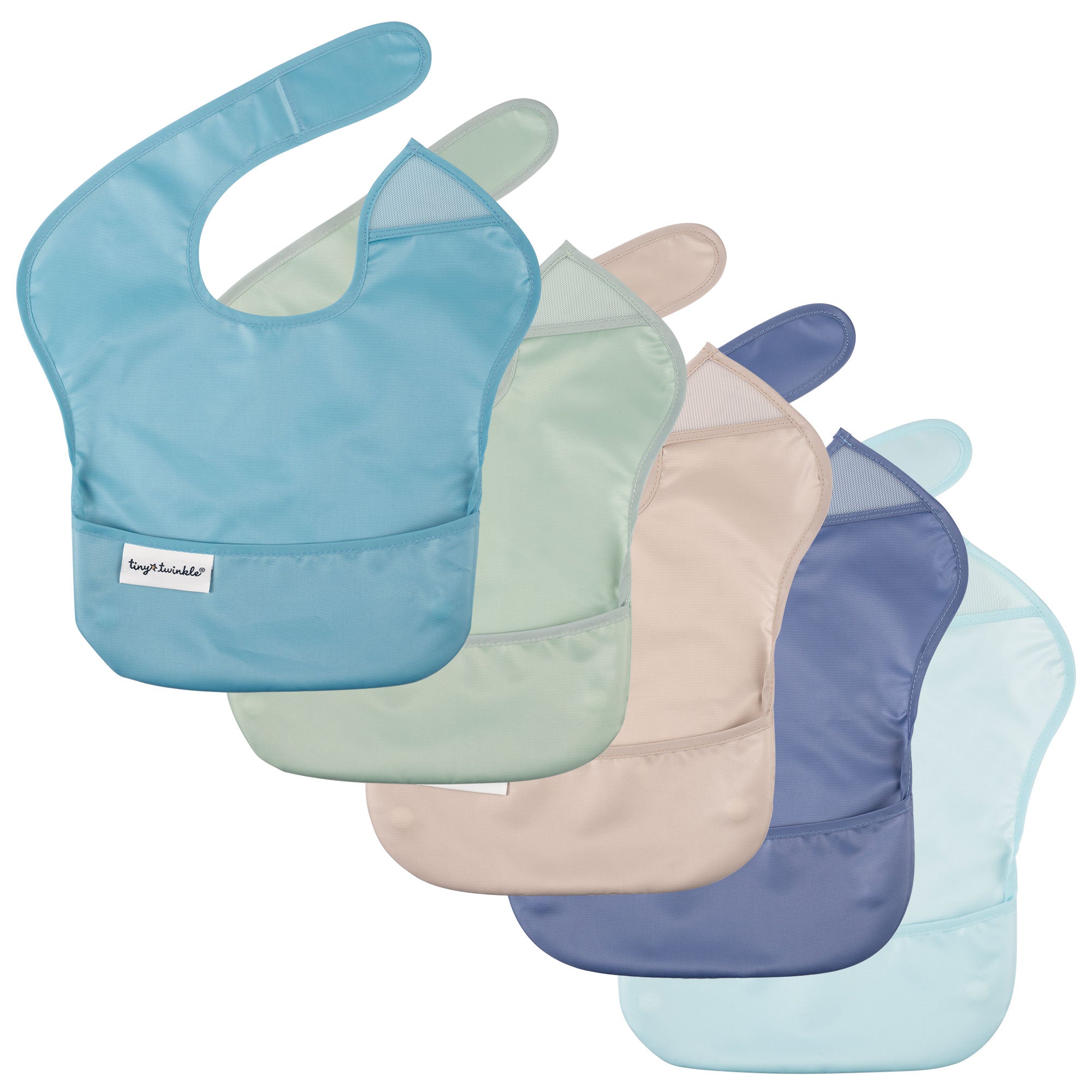 Mess-Proof Easy Waterproof Food Bibs Multi-Pack Sets | Baby & Toddler- PFAS, PVC, BPA, Phthalate Free