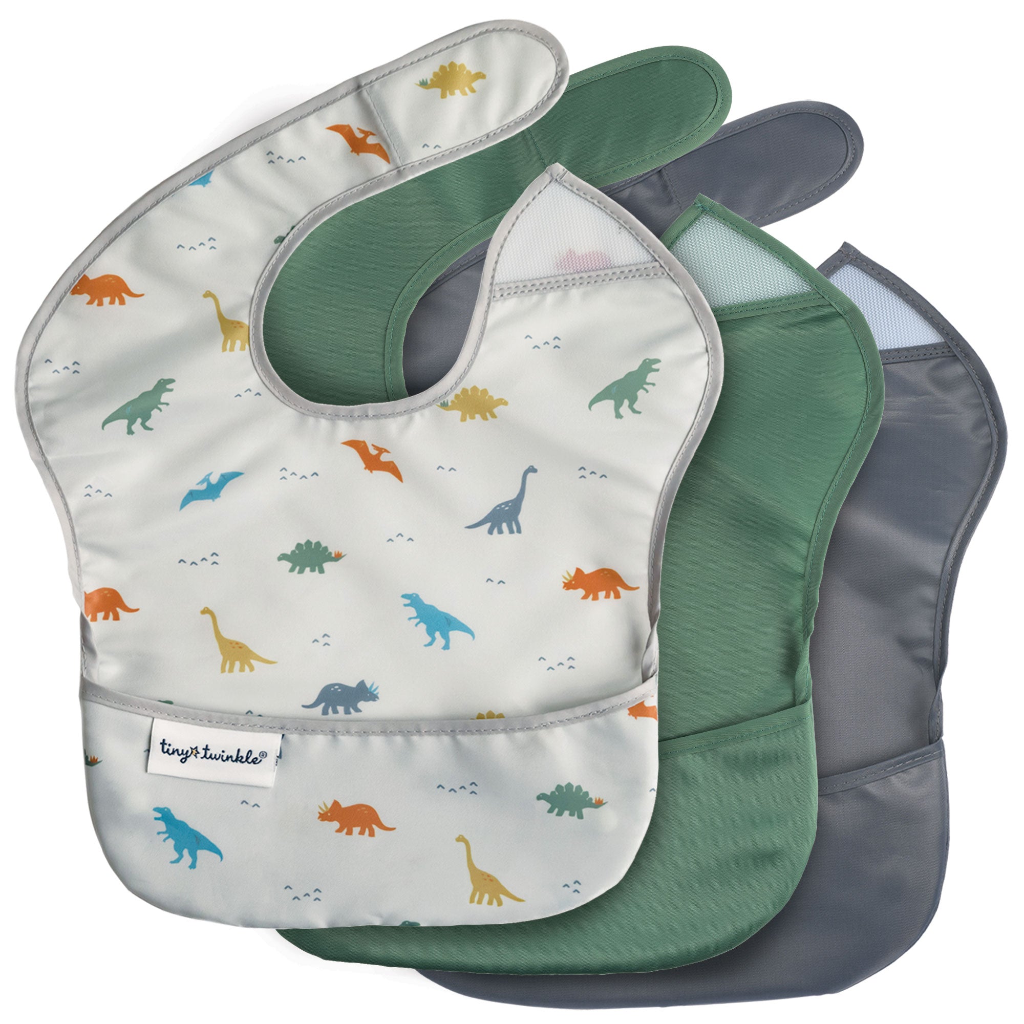 Mess-Proof Easy Waterproof Food Bibs Multi-Pack Sets | Baby & Toddler- PFAS, PVC, BPA, Phthalate Free