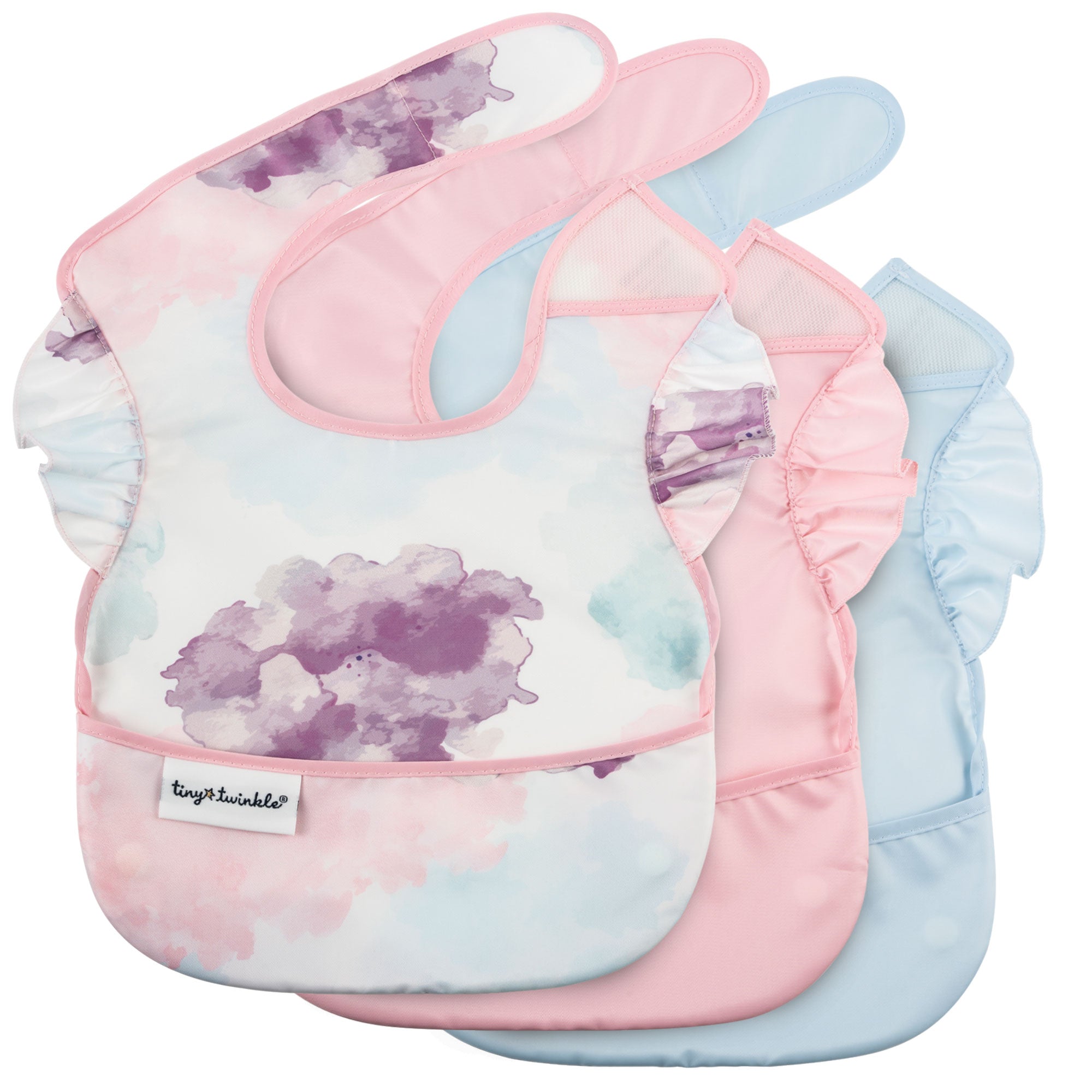 Mess-Proof Easy Waterproof Food Bibs Multi-Pack Sets | Baby & Toddler- PFAS, PVC, BPA, Phthalate Free