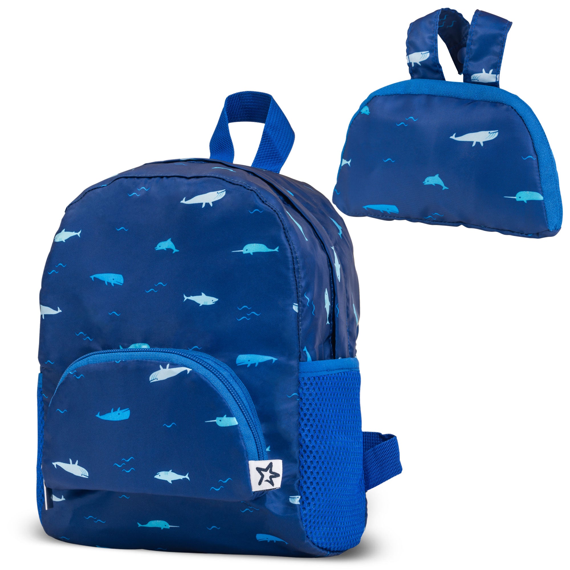 Toddler Mini Lightweight Backpack | Waterproof & Easy Fold-Up Pouch | Ages 2-4