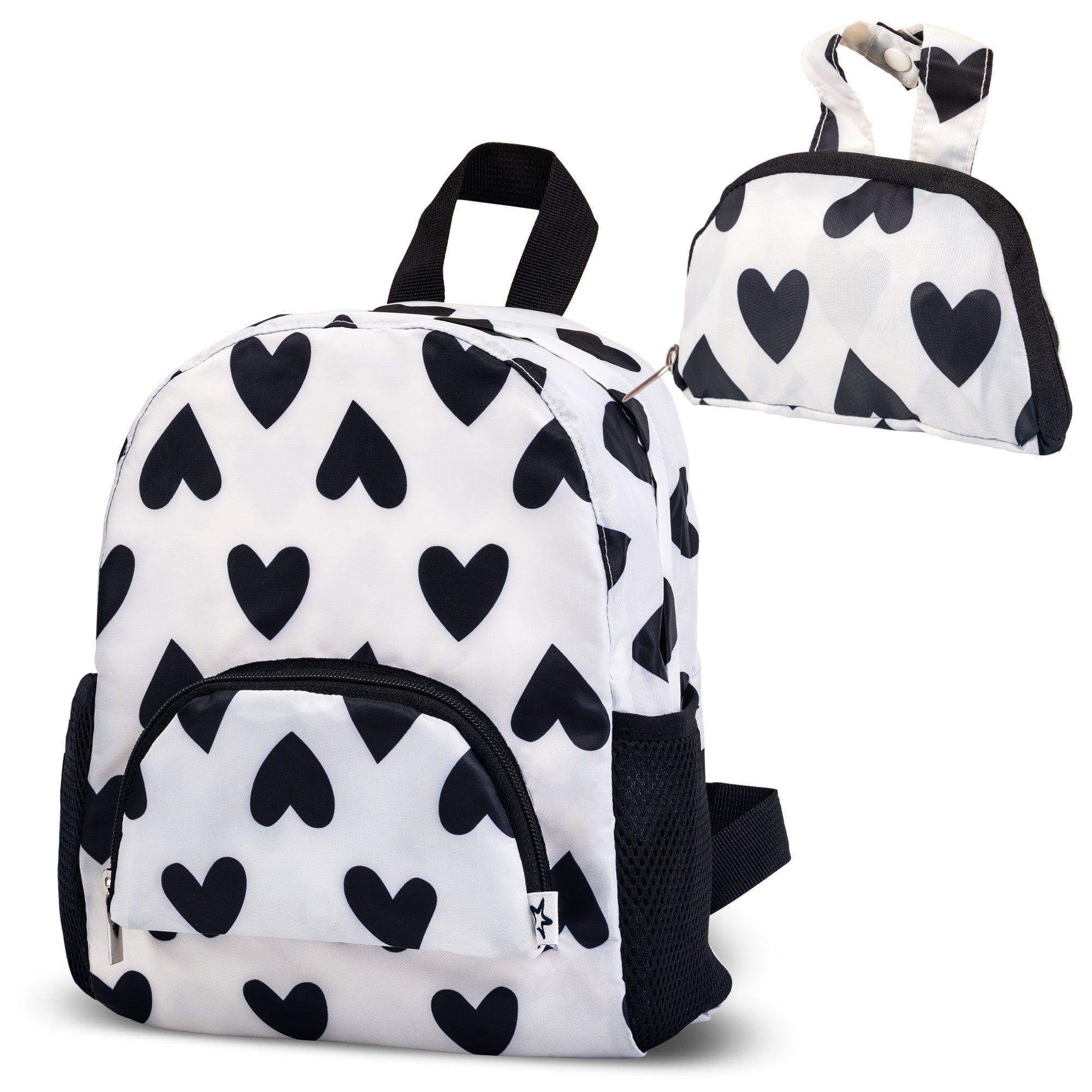 Toddler Mini Lightweight Backpack | Waterproof & Easy Fold-Up Pouch | Ages 2-4