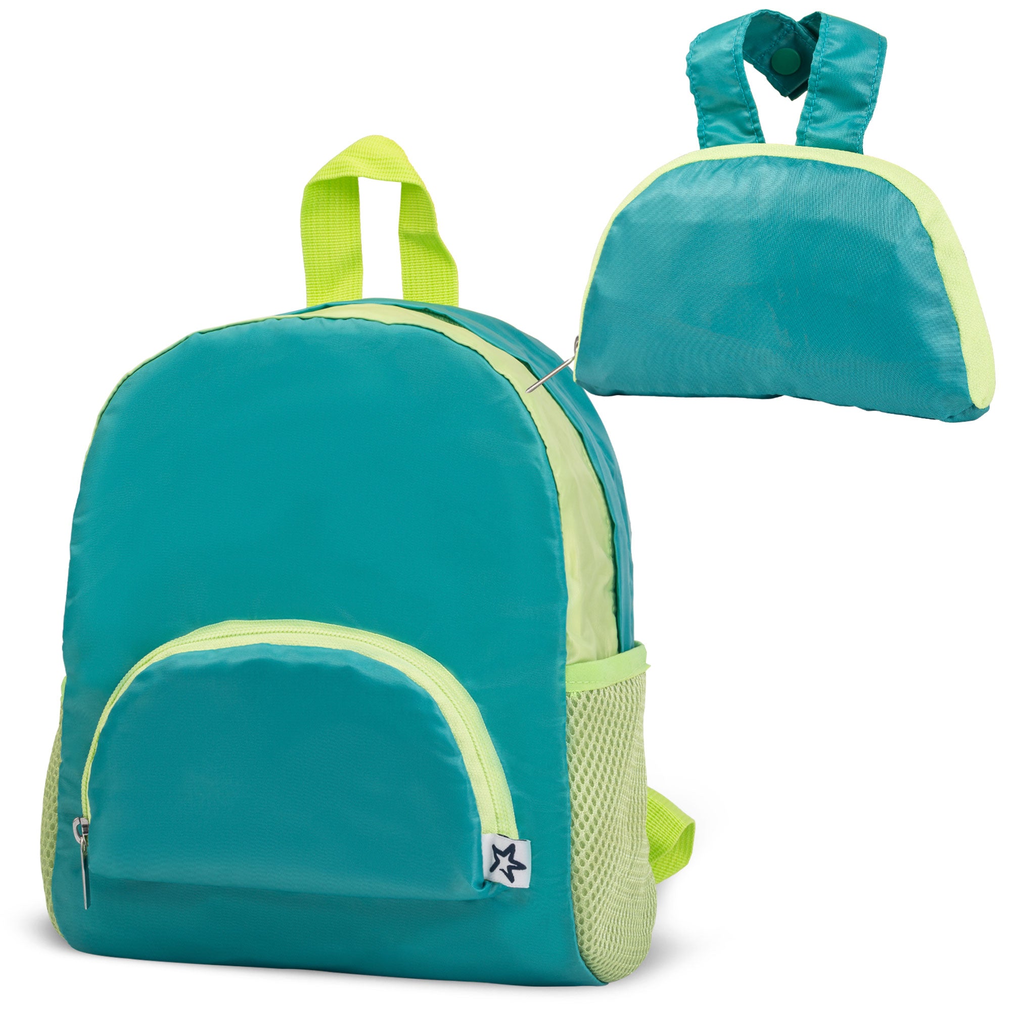 Toddler Mini Lightweight Backpack | Waterproof & Easy Fold-Up Pouch | Ages 2-4