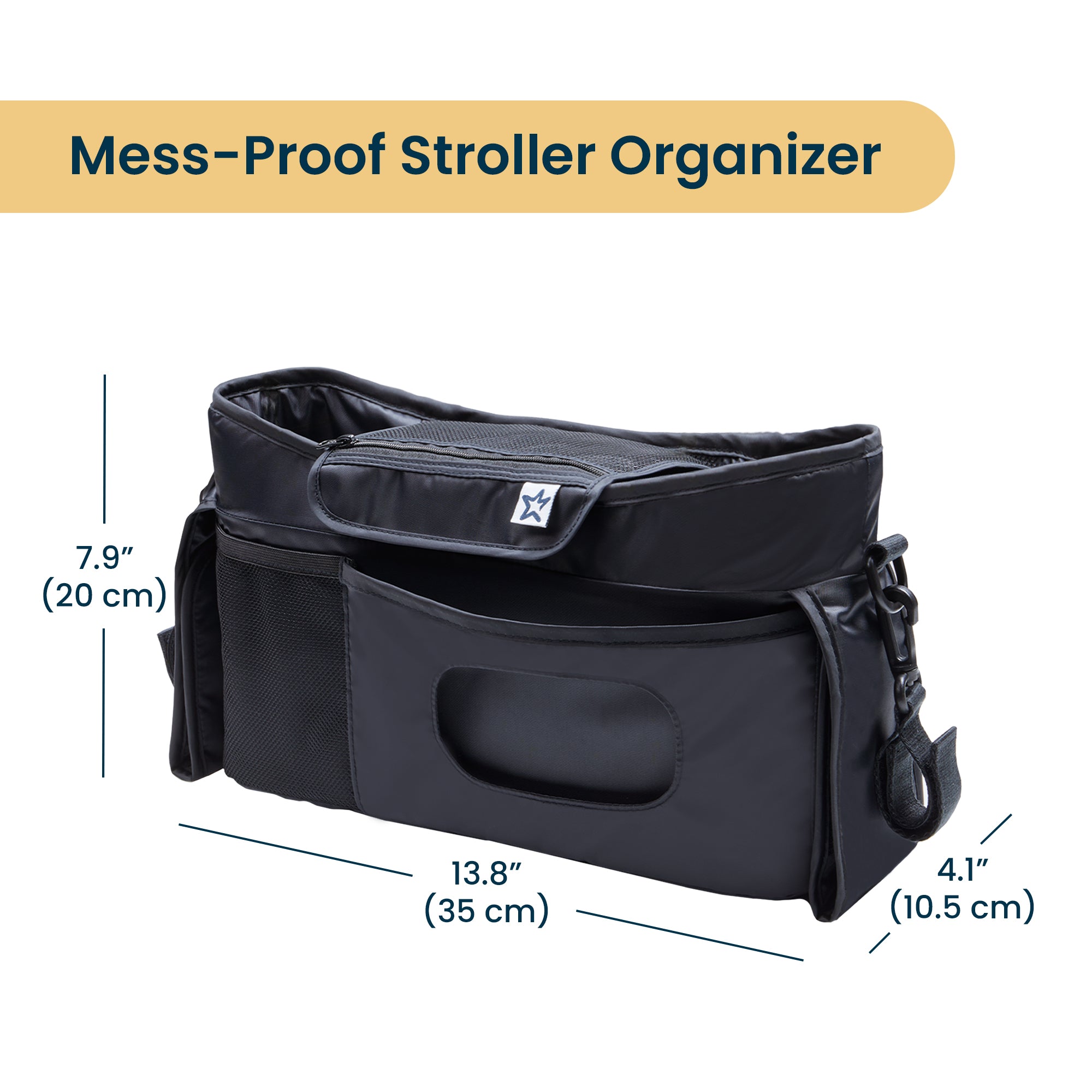 New Universal Stroller Organizer - Black