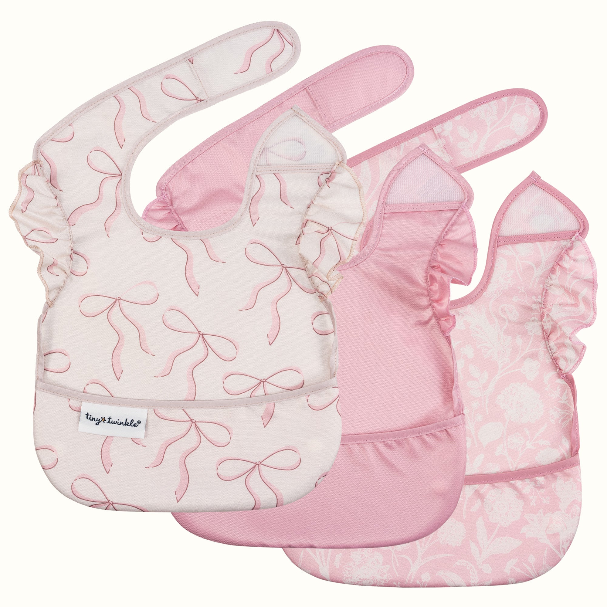Mess-Proof Easy Waterproof Food Bibs Multi-Pack Sets | Baby & Toddler- PFAS, PVC, BPA, Phthalate Free
