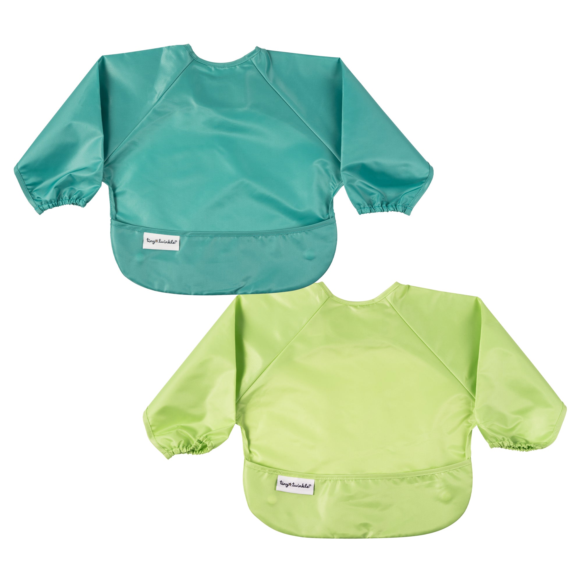 Mess-Proof Full Sleeve Bibs - 2 Pack Sets for Babies and Toddlers