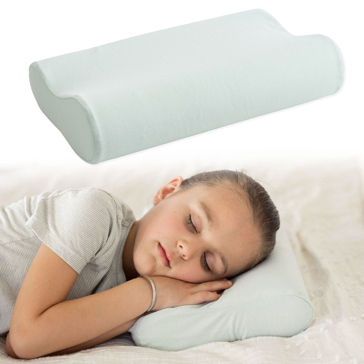 Toddler Memory Foam Pillow with Removable Cover