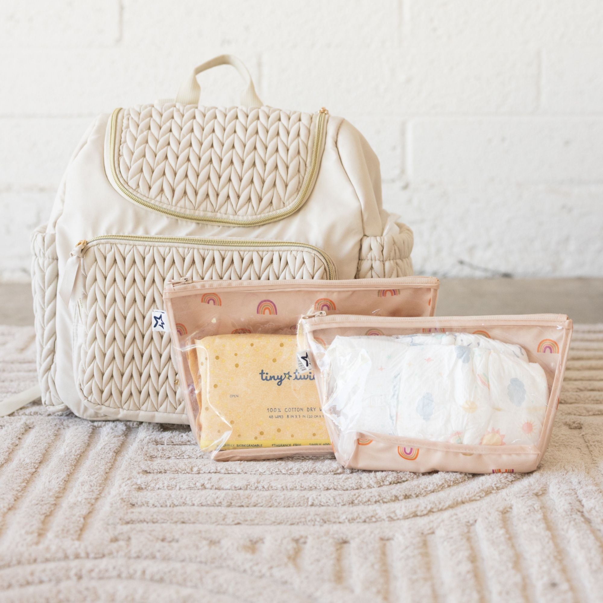 Airline Compliant Clear Packing Toiletry Travel Bags - 2PK Sets