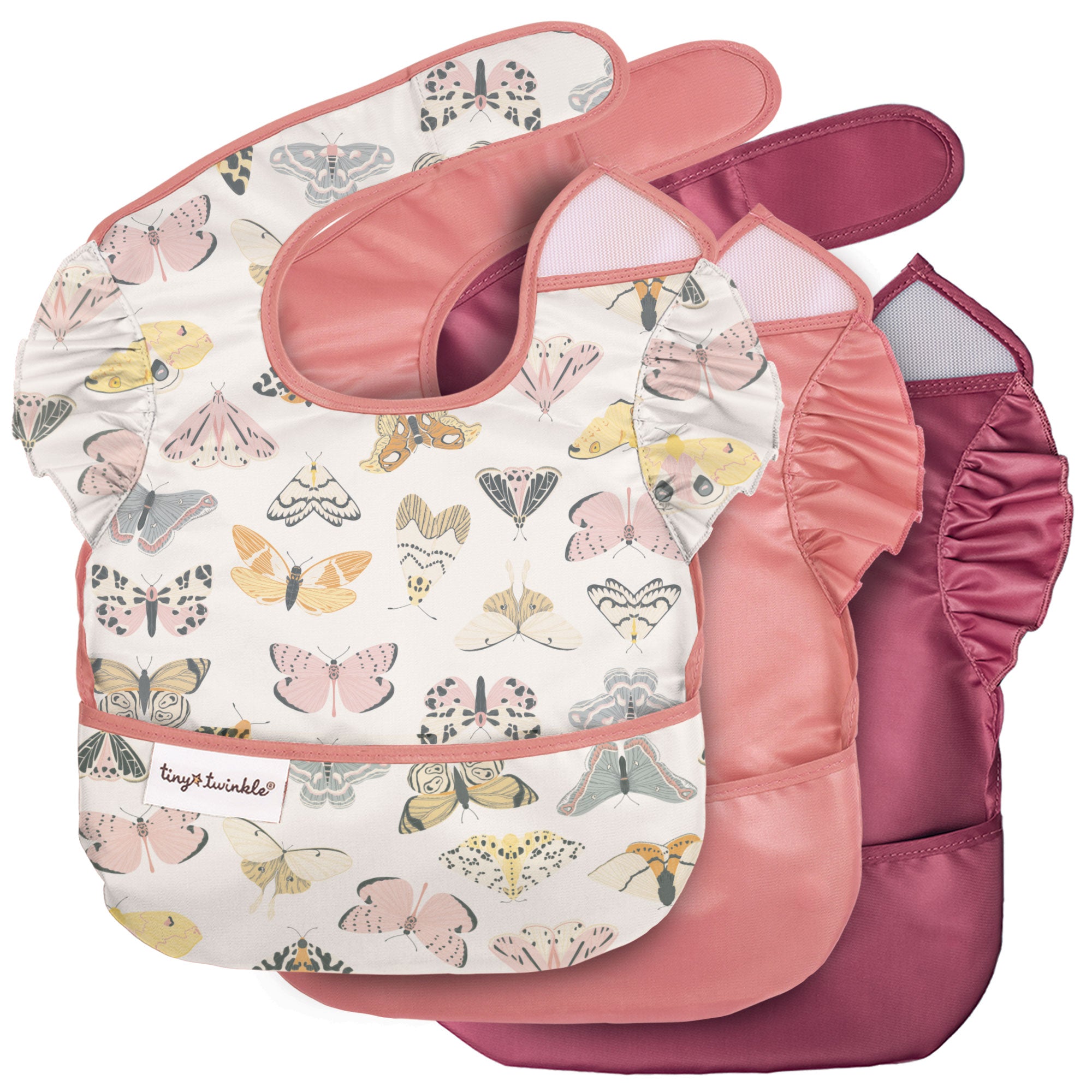Mess-Proof Easy Waterproof Food Bibs Multi-Pack Sets | Baby & Toddler- PFAS, PVC, BPA, Phthalate Free