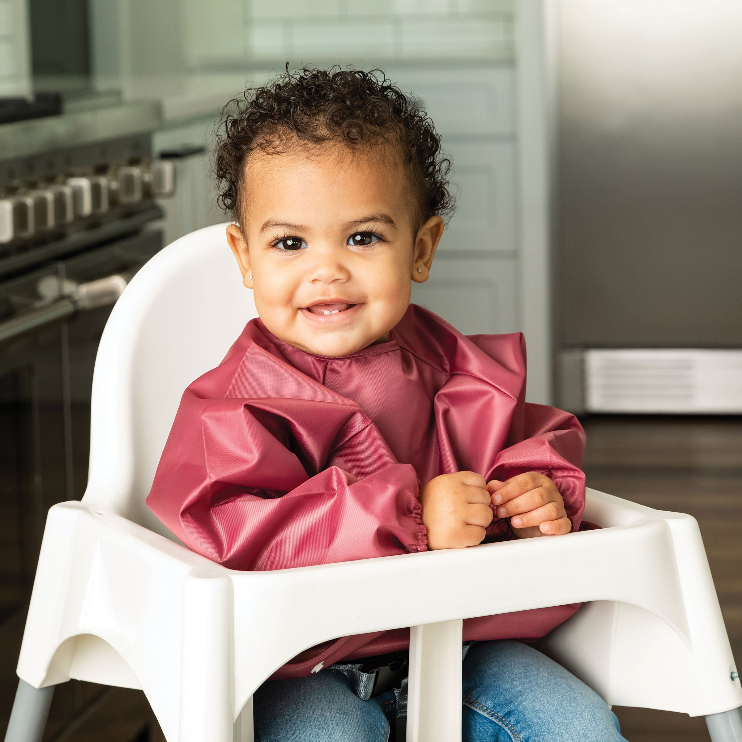 Mess-Proof Full Sleeve Bibs - 2 Pack Sets for Babies and Toddlers