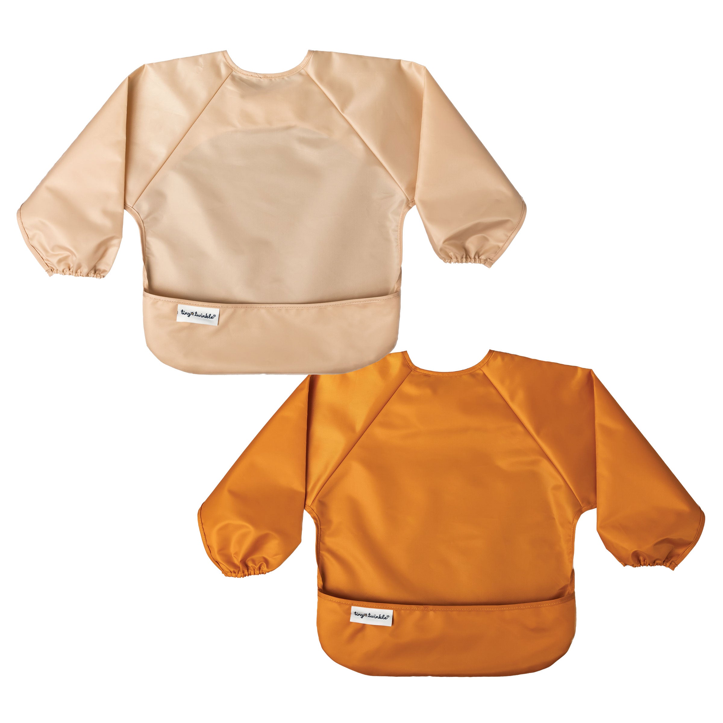 Mess-Proof Full Sleeve Bibs - 2 Pack Sets for Babies and Toddlers
