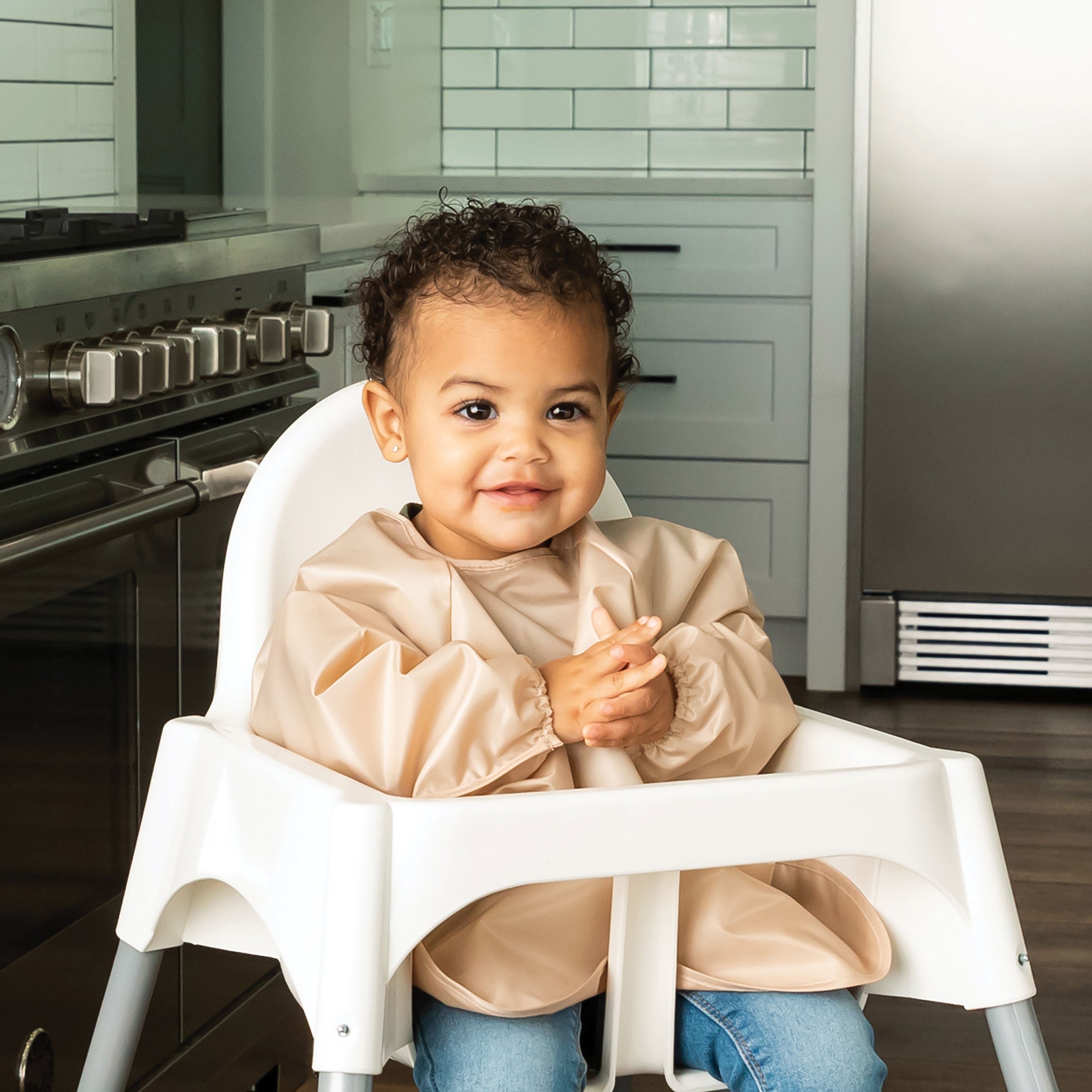 Mess-Proof Full Sleeve Bibs - 2 Pack Sets for Babies and Toddlers