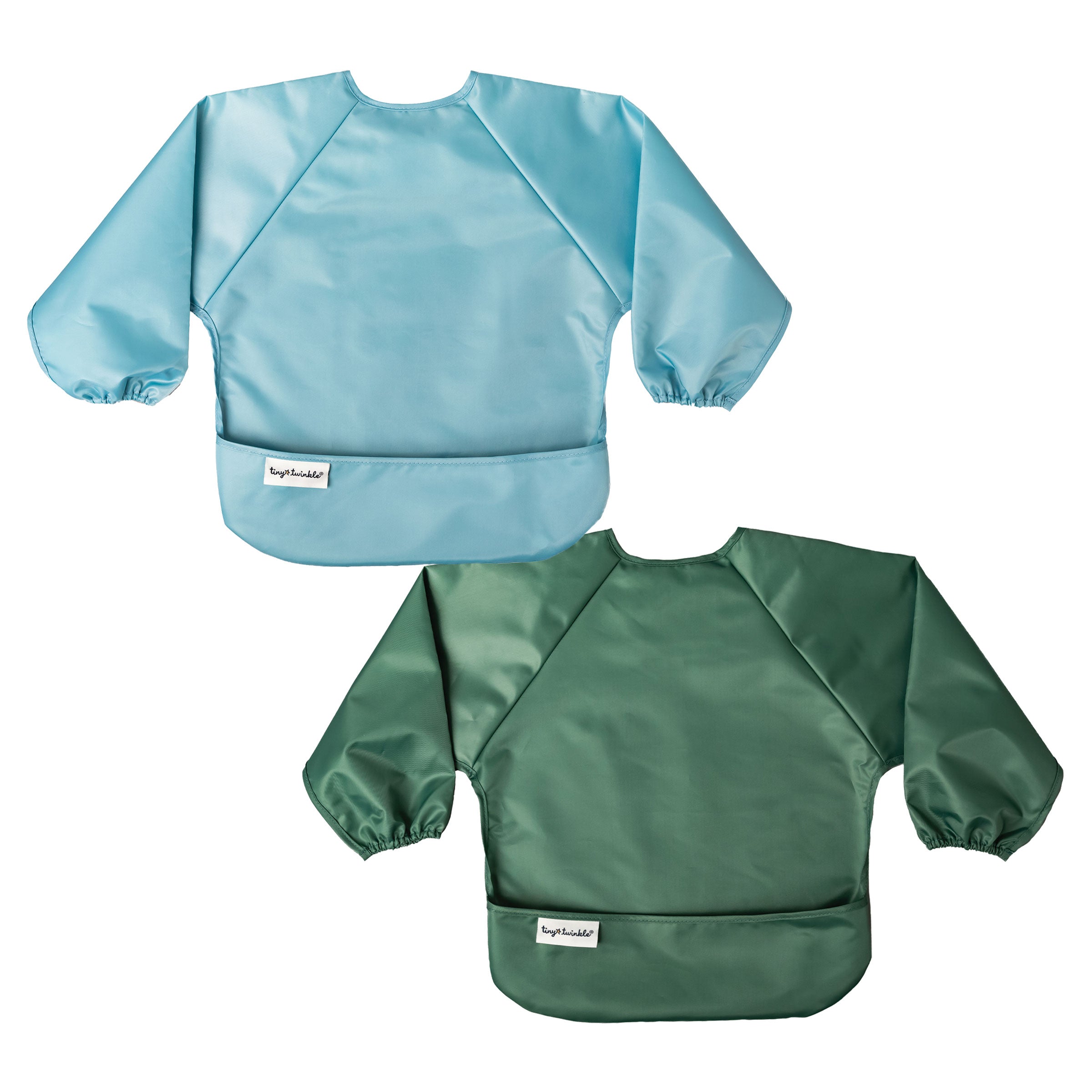 Mess-Proof Full Sleeve Bibs - 2 Pack Sets for Babies and Toddlers