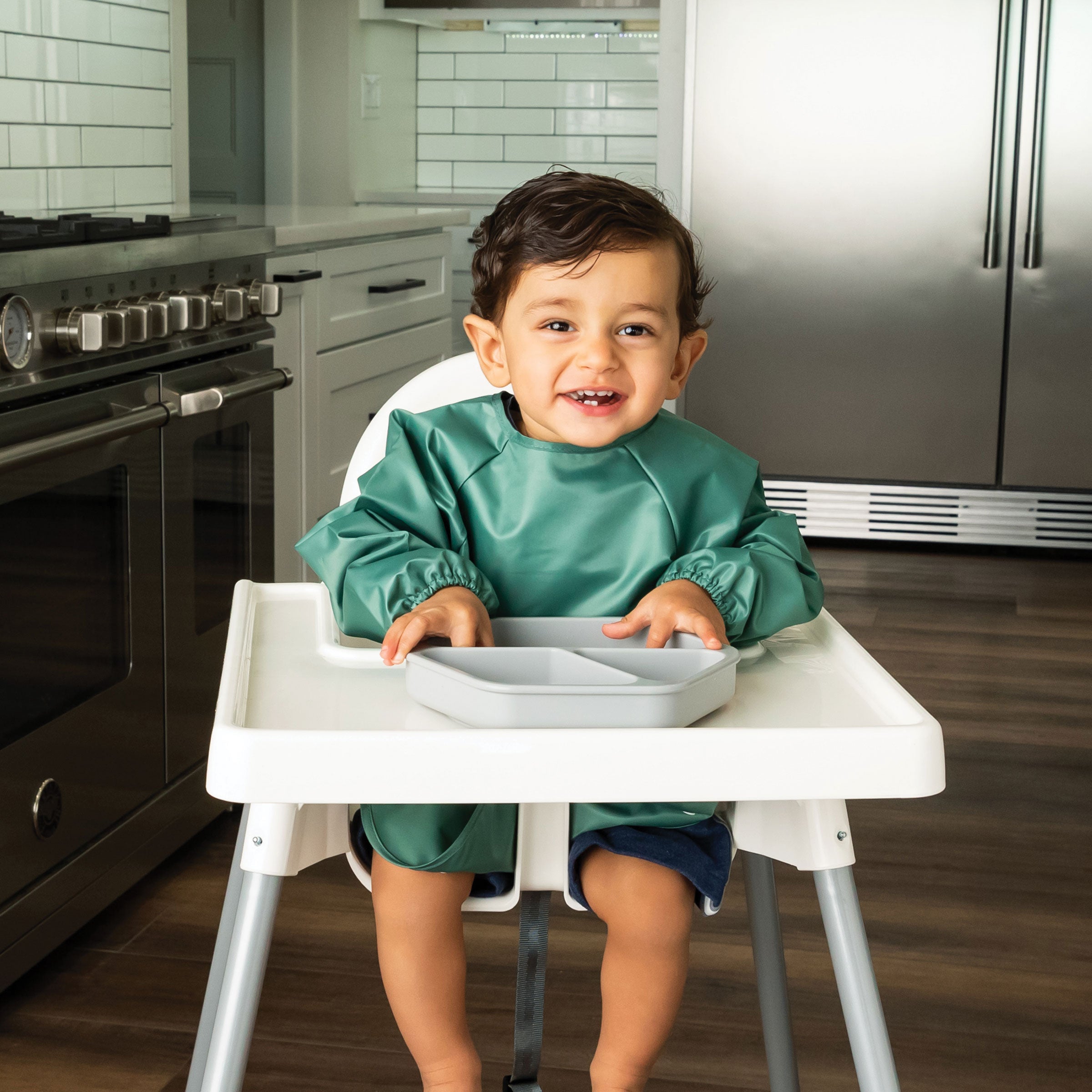 Mess-Proof Full Sleeve Bibs - 2 Pack Sets for Babies and Toddlers