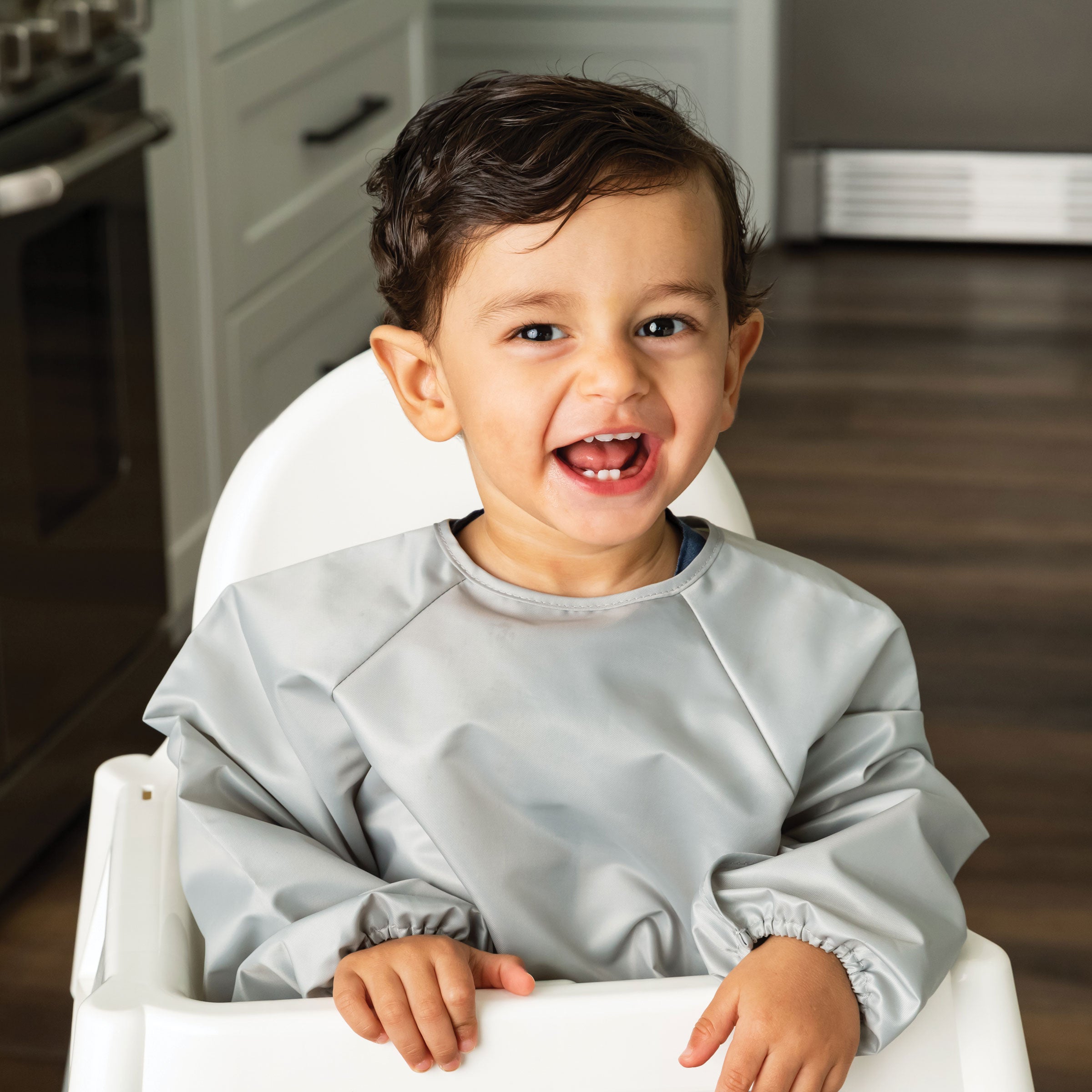 Mess-Proof Full Sleeve Bibs - 2 Pack Sets for Babies and Toddlers