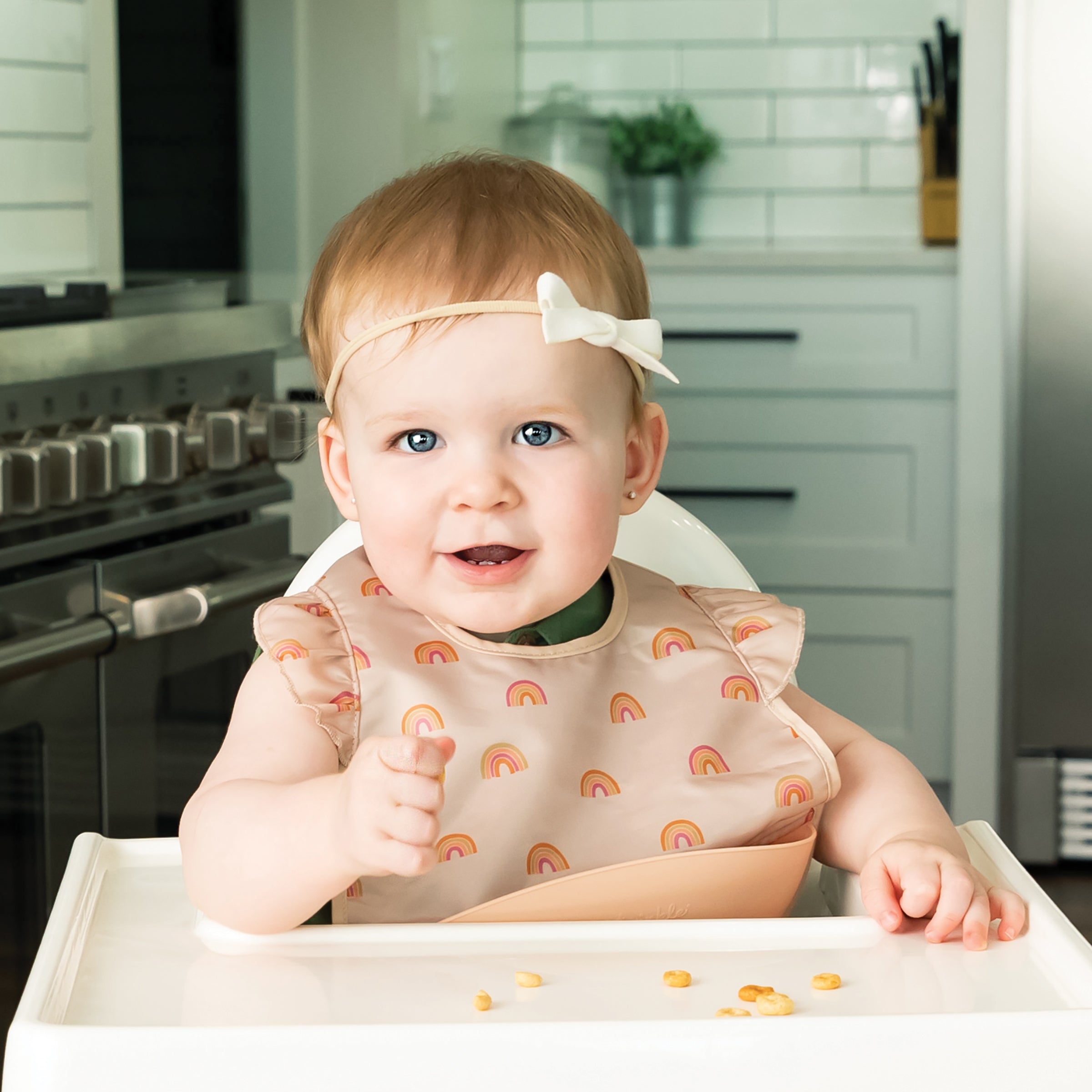 Mess-proof Silicone Pocket Bibs - 2 Pack Sets for Babies
