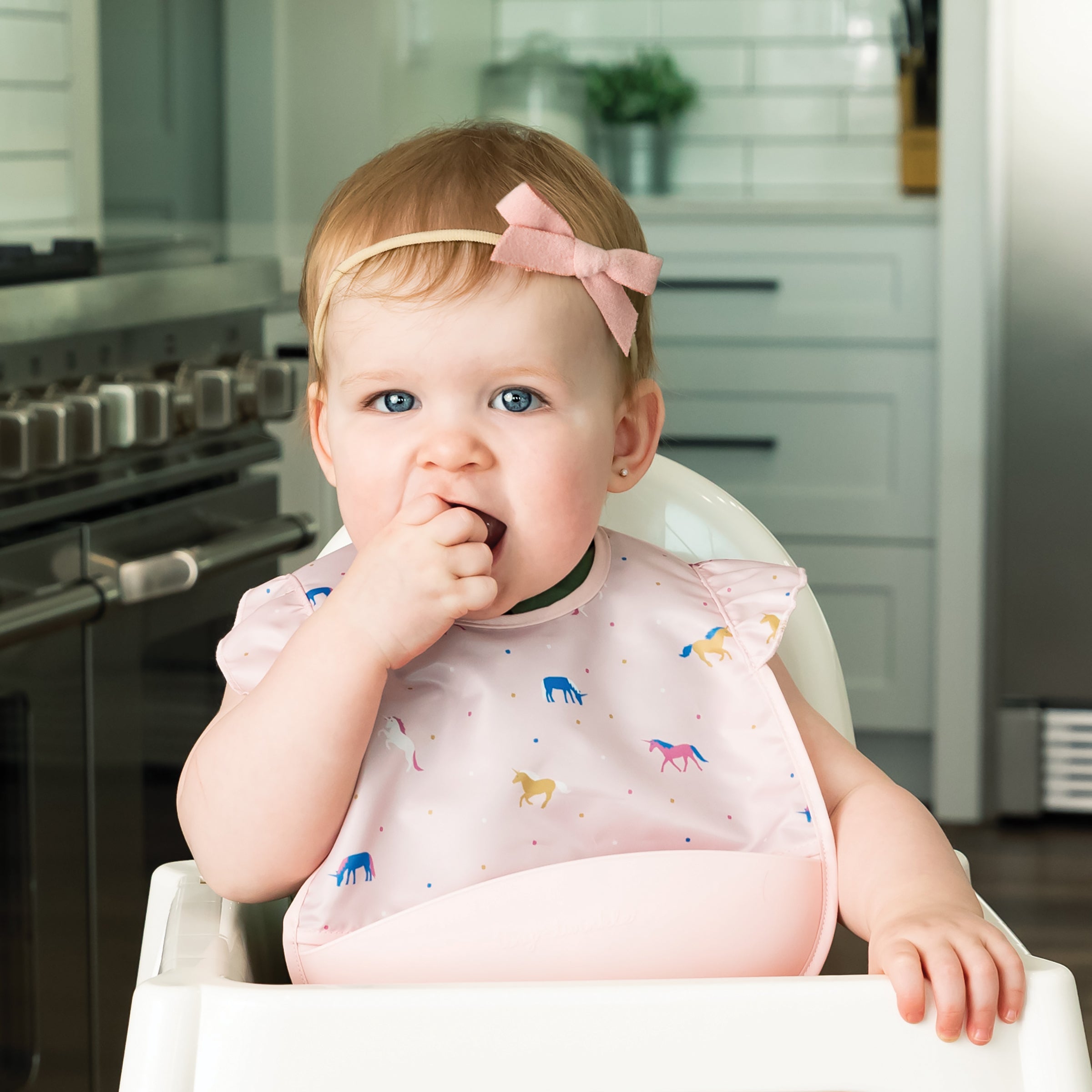 Mess-proof Silicone Pocket Bibs - 2 Pack Sets for Babies