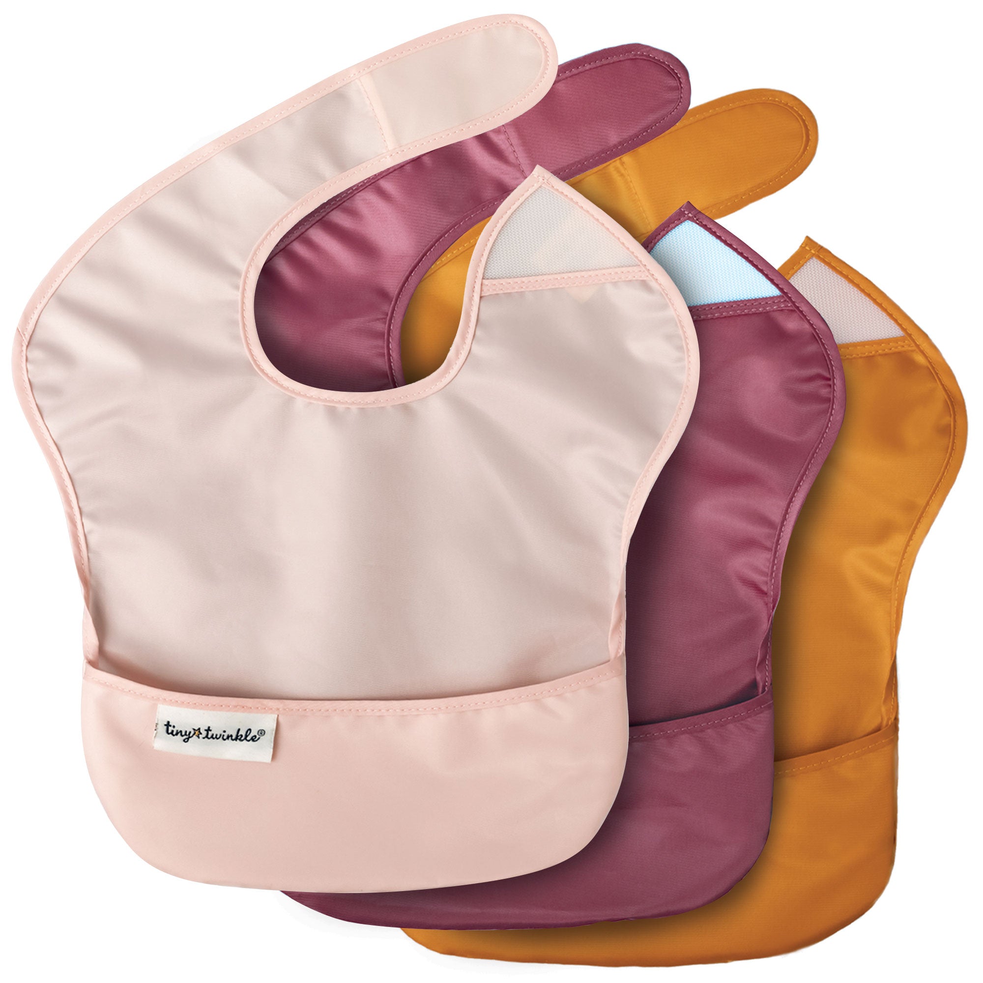 Mess-Proof Easy Waterproof Food Bibs Multi-Pack Sets | Baby & Toddler- PFAS, PVC, BPA, Phthalate Free