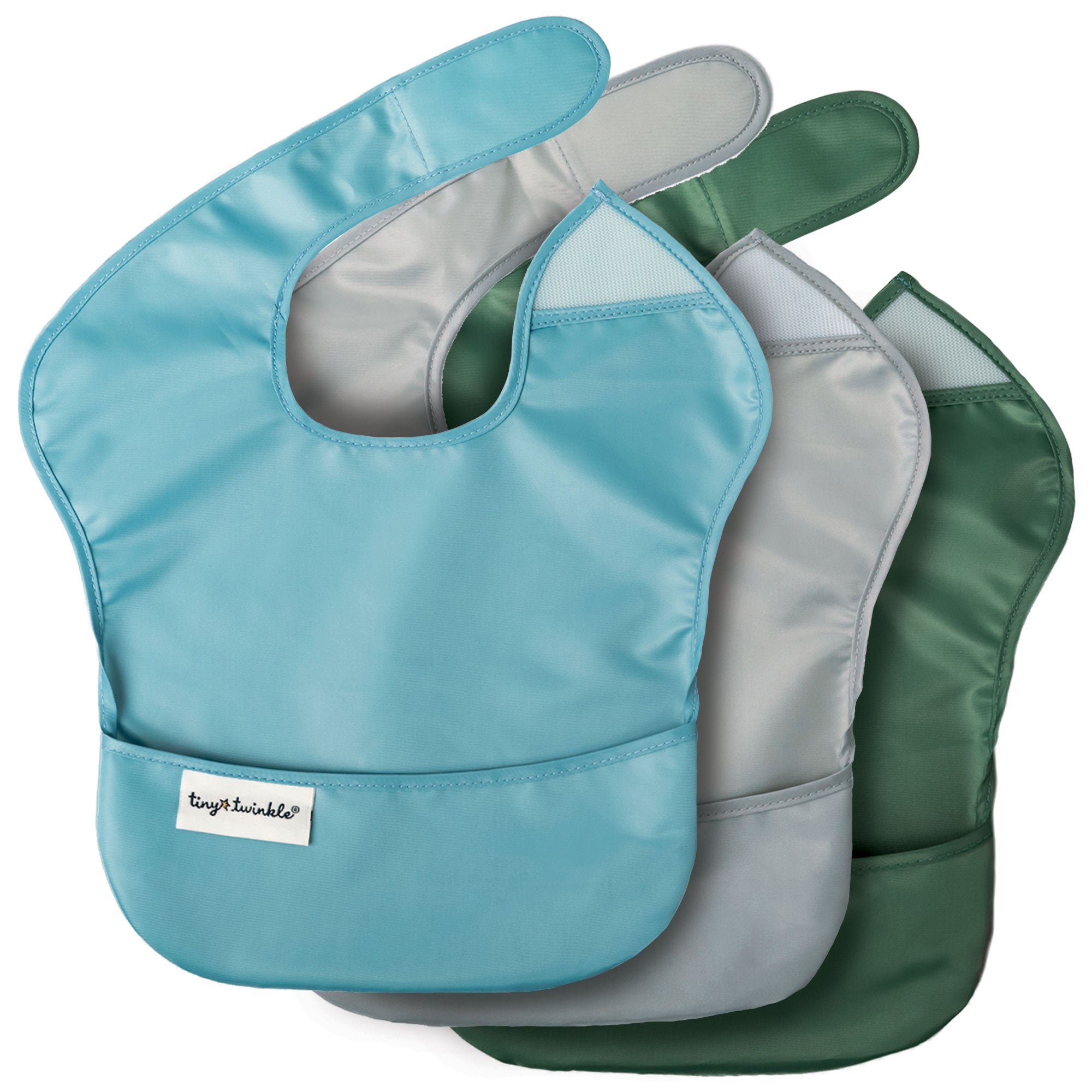 Mess-Proof Easy Waterproof Food Bibs Multi-Pack Sets | Baby & Toddler- PFAS, PVC, BPA, Phthalate Free