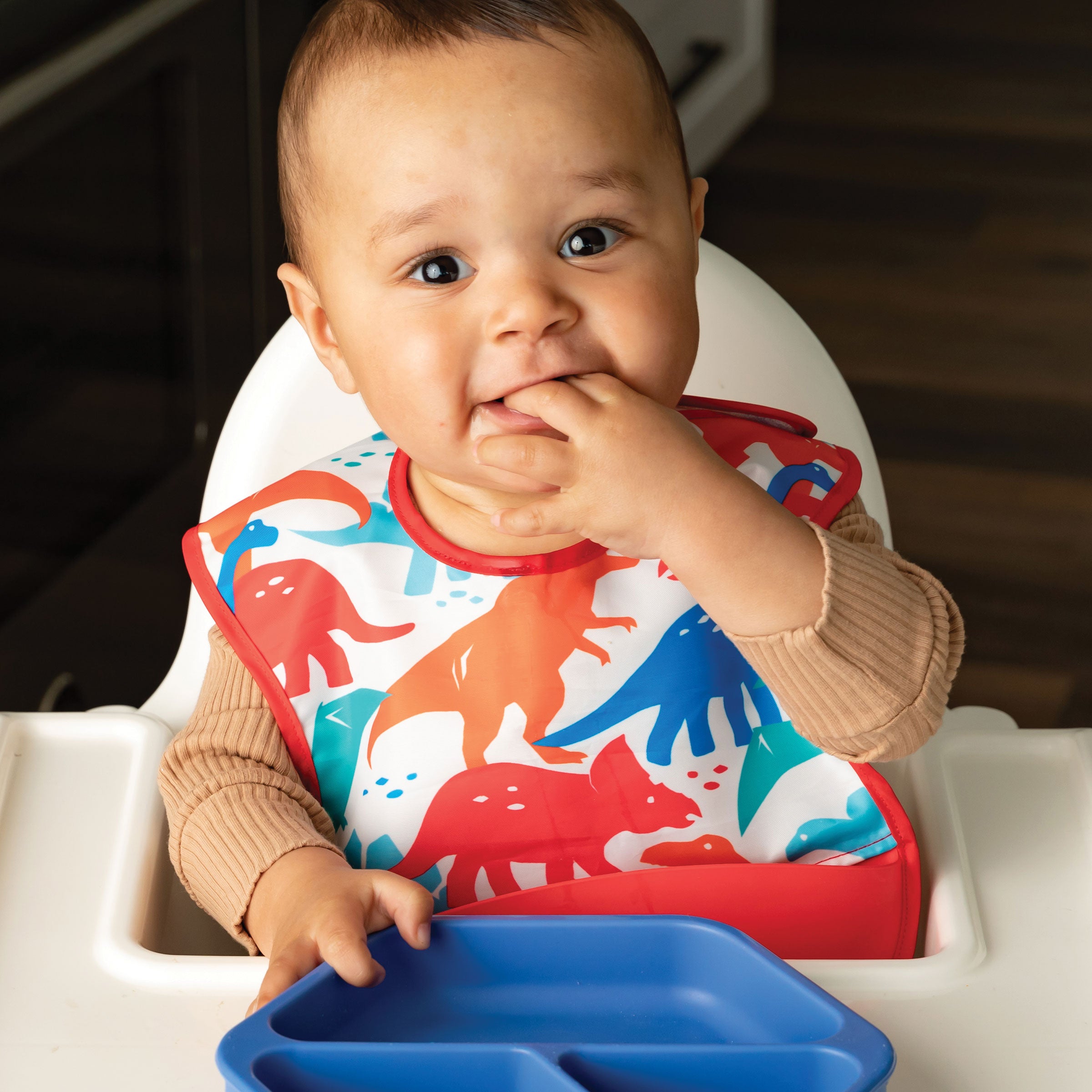 Mess-proof Silicone Pocket Bibs - 2 Pack Sets for Babies