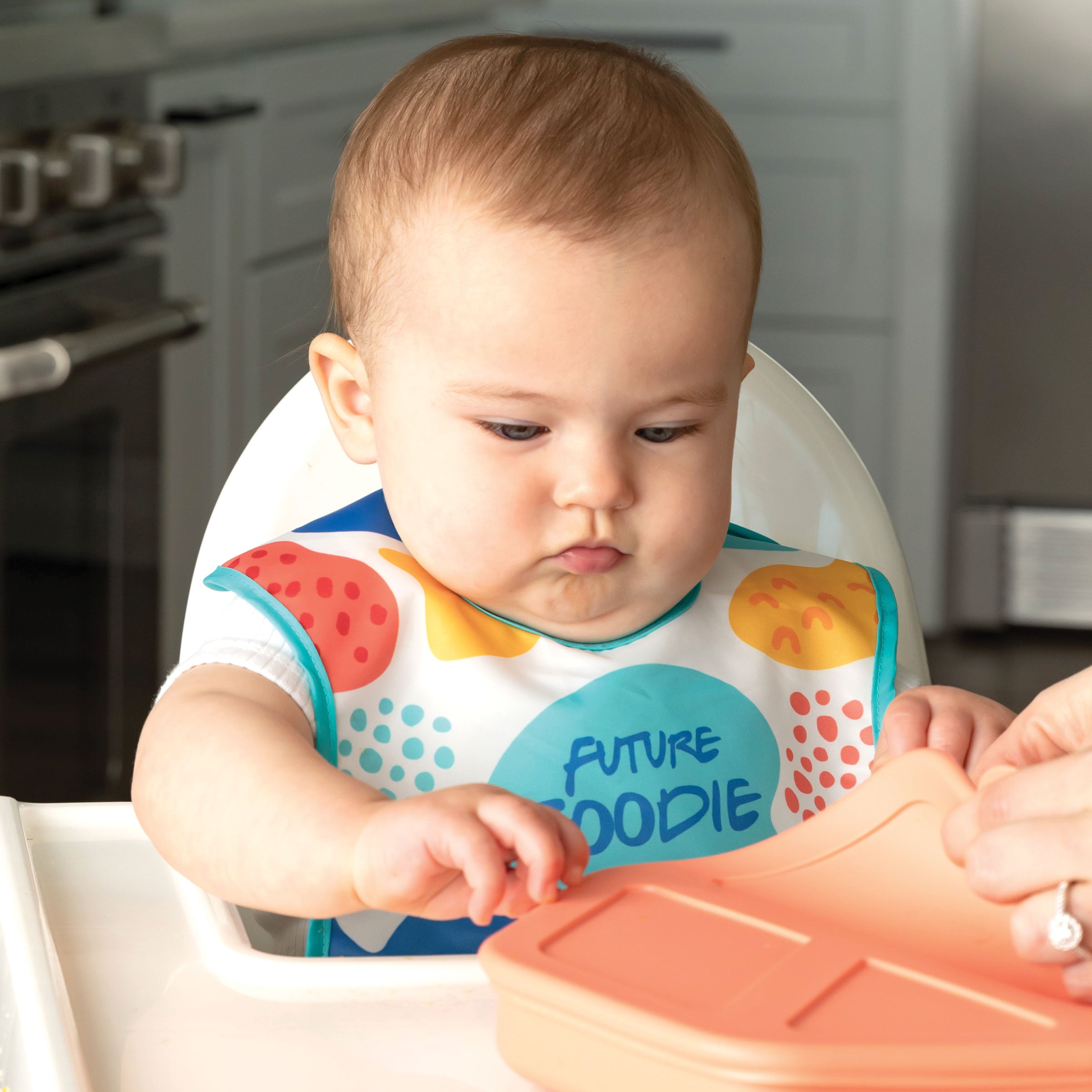 Mess-proof Silicone Pocket Bibs - 2 Pack Sets for Babies