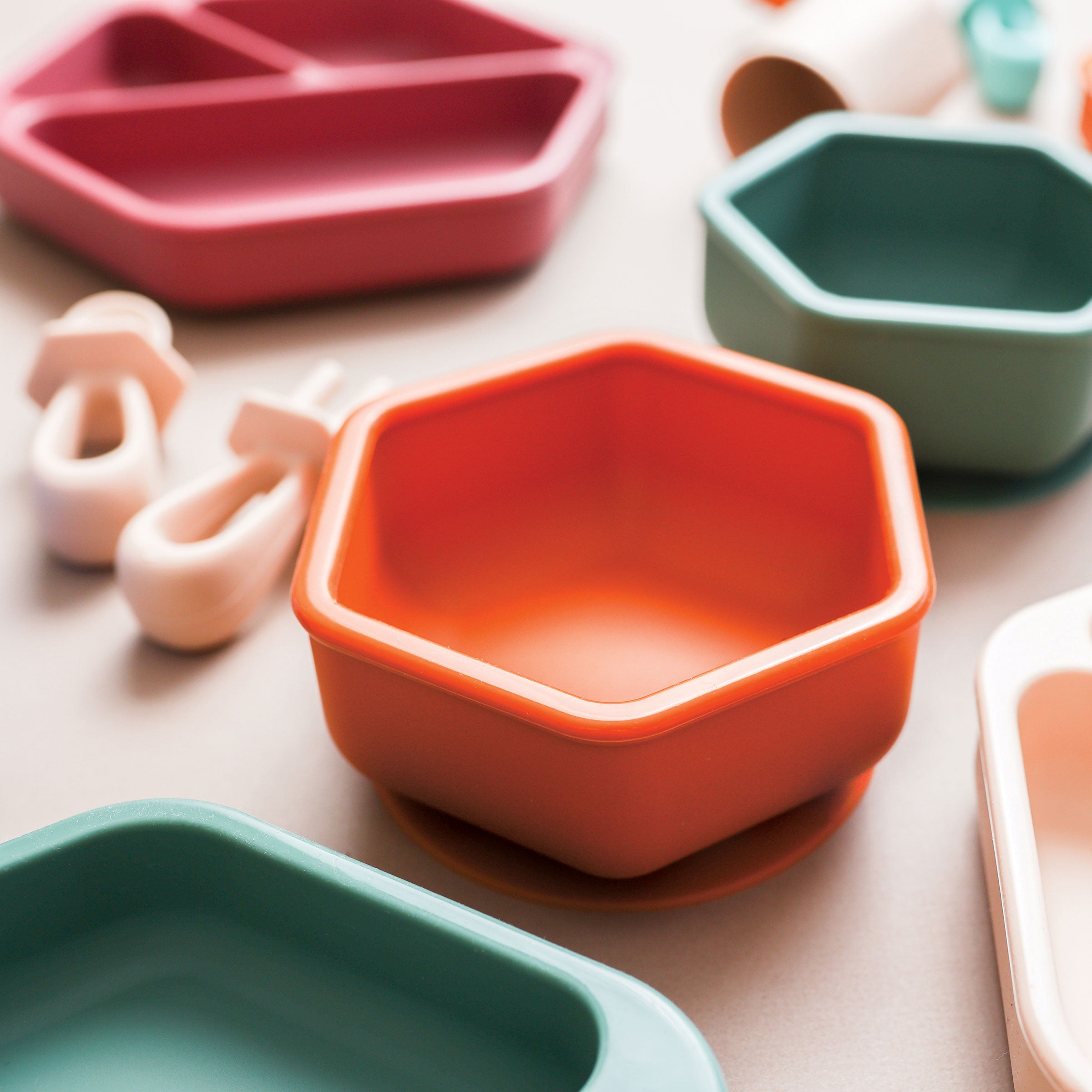 Silicone Suction Bowl and Lid Sets for Babies