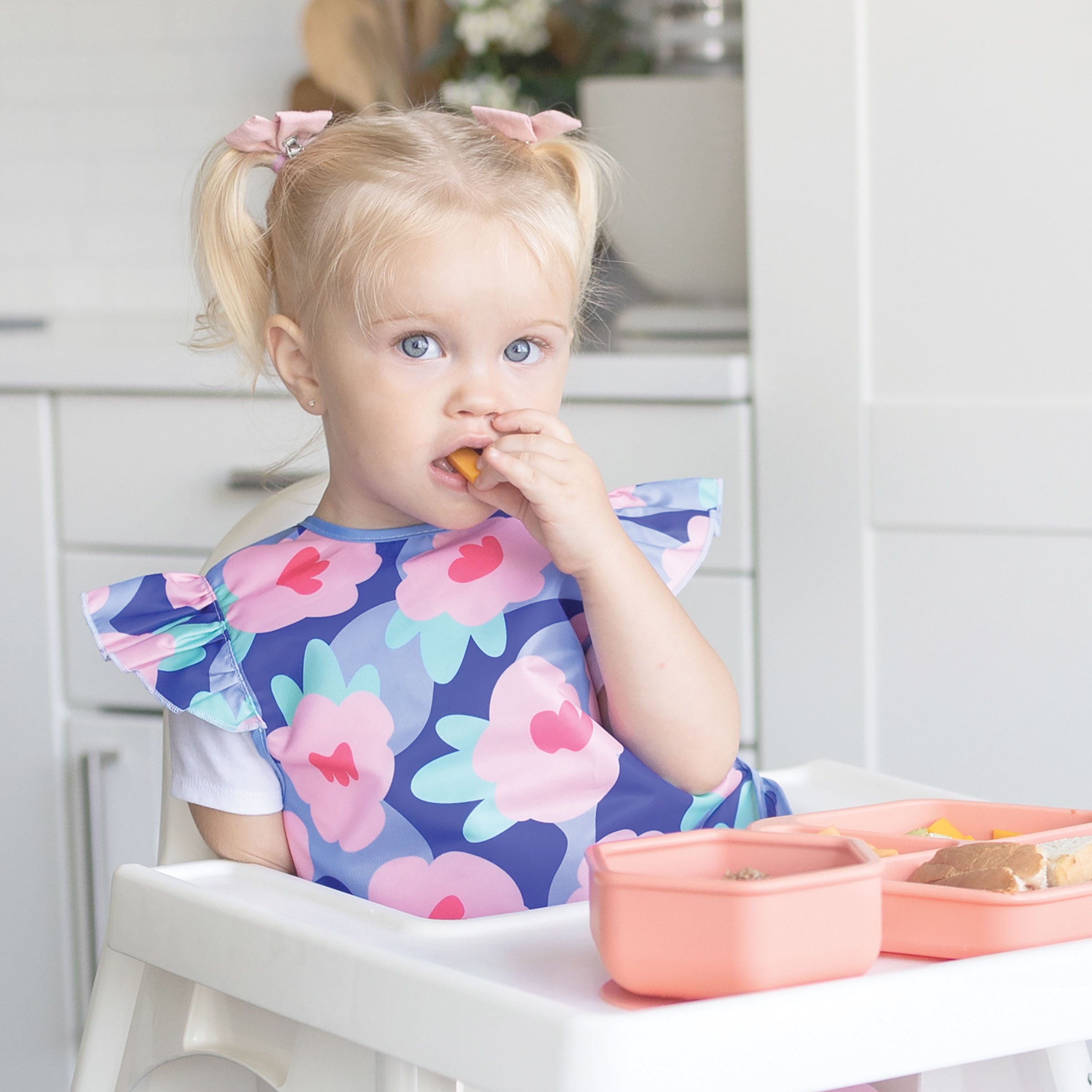 Mess-Proof Apron Waterproof Baby & Toddler Food Bib - PFAS, PVC, BPA, Phthalate Free
