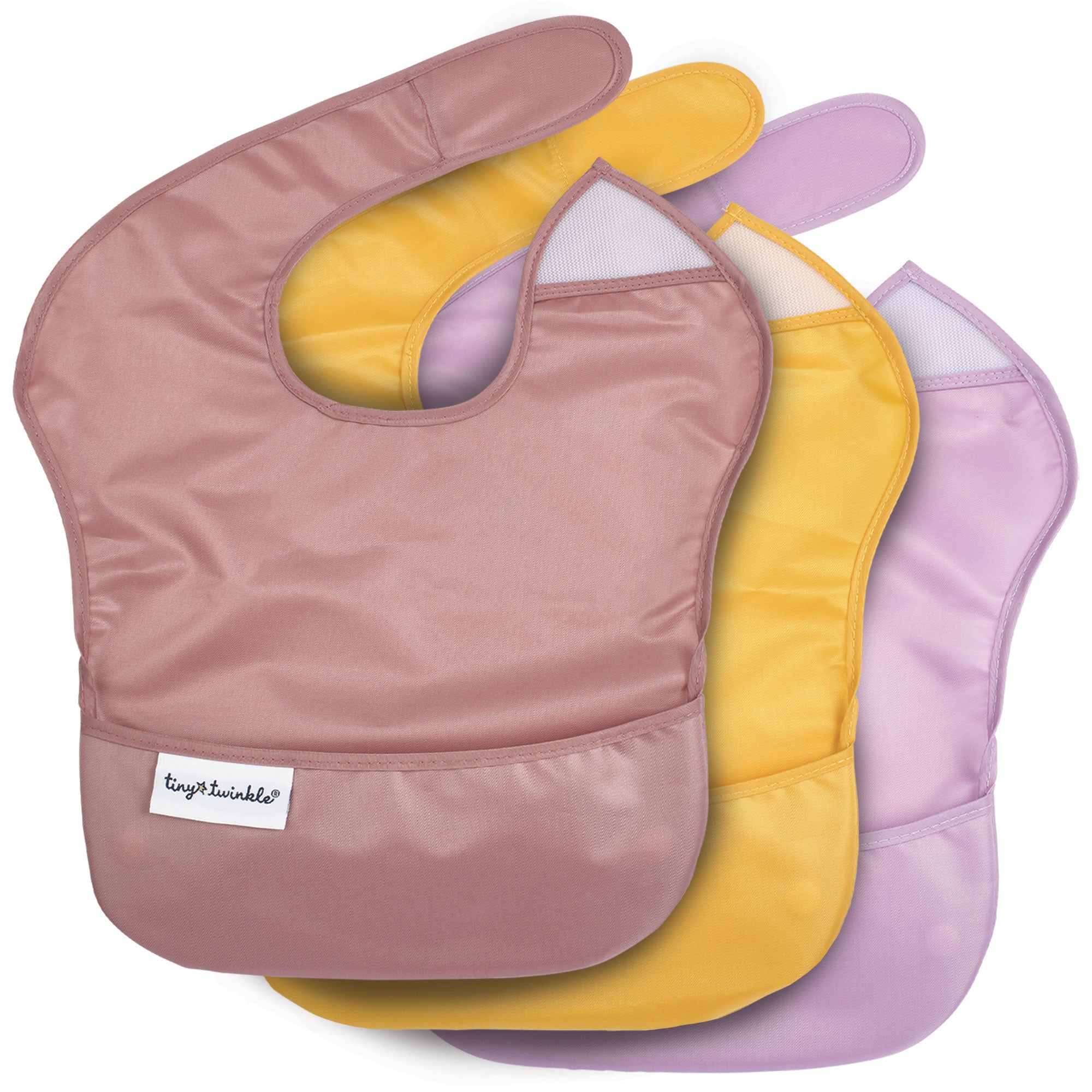 Mess-Proof Easy Waterproof Food Bibs Multi-Pack Sets | Baby & Toddler- PFAS, PVC, BPA, Phthalate Free