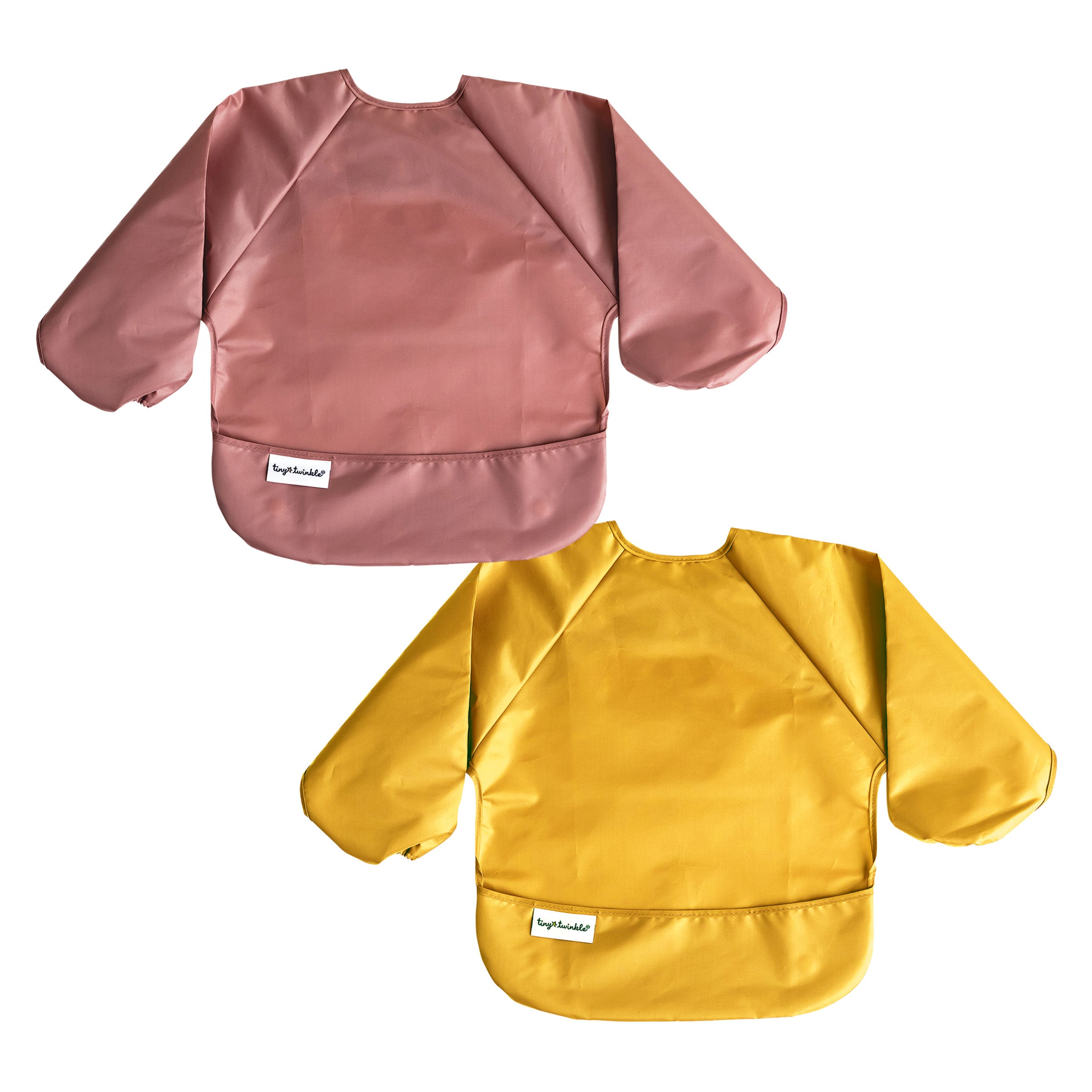 Mess-Proof Full Sleeve Bibs - 2 Pack Sets for Babies and Toddlers