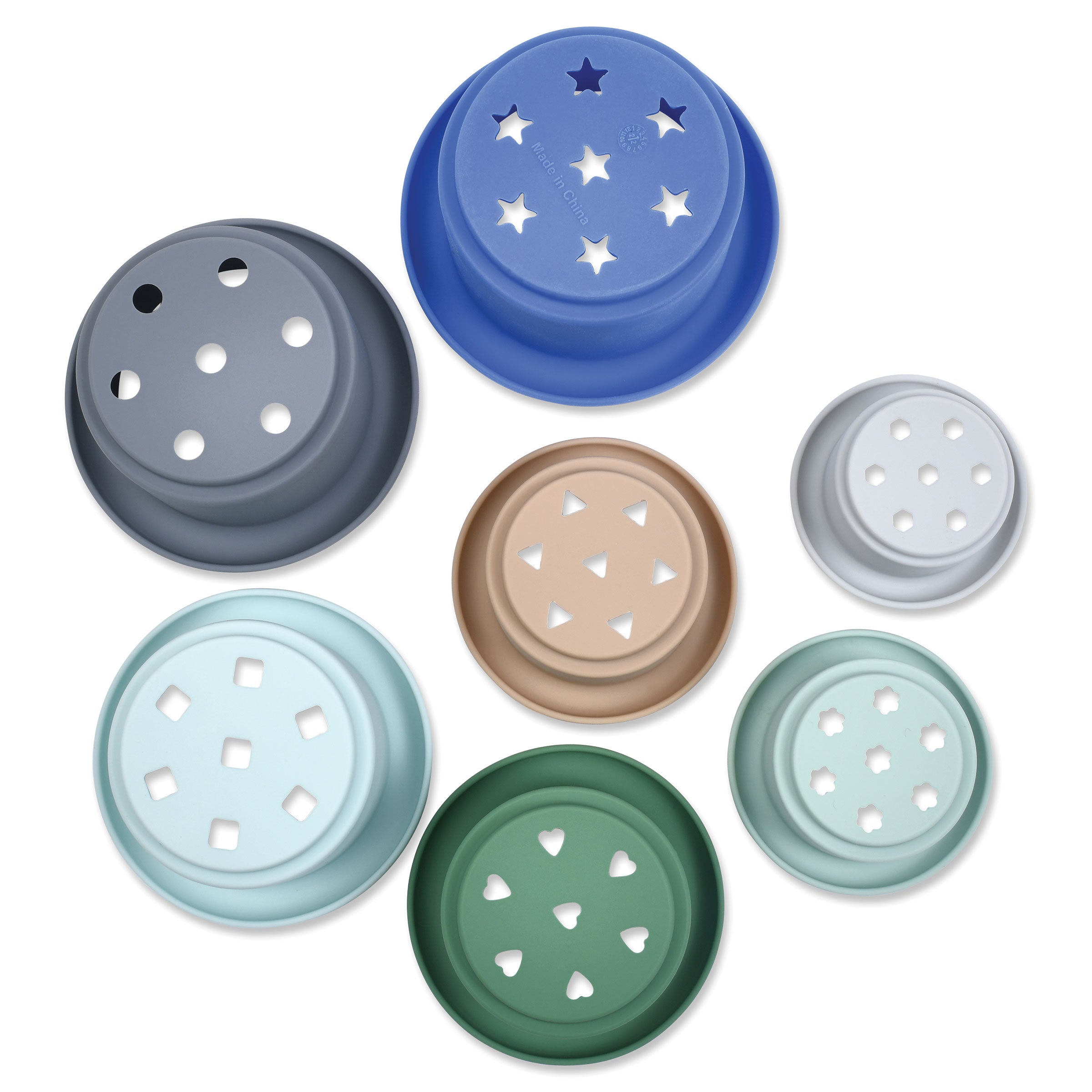 Silicone Stacking Cups Set of 7