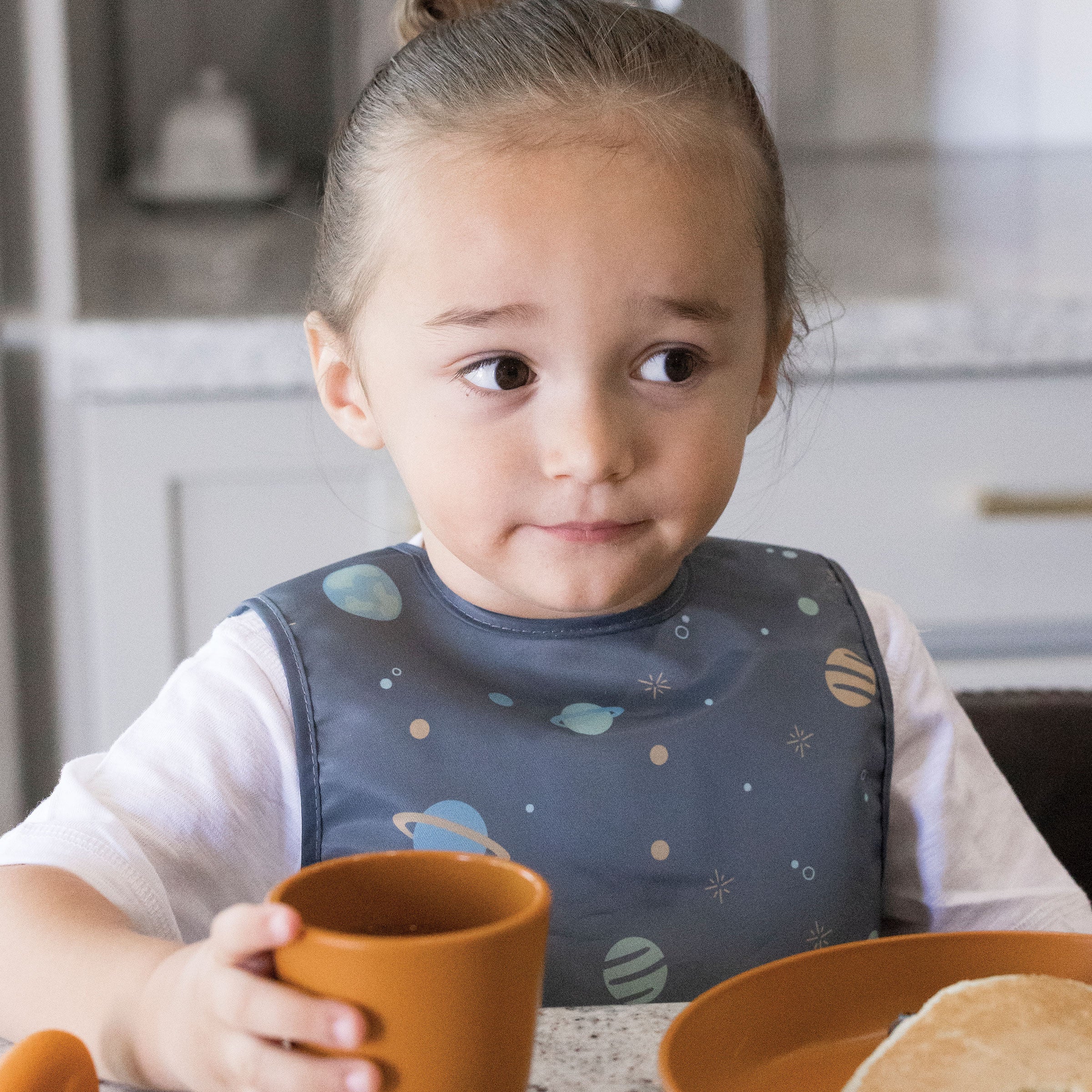 Mess-Proof Apron Waterproof Baby & Toddler Food Bib - PFAS, PVC, BPA, Phthalate Free
