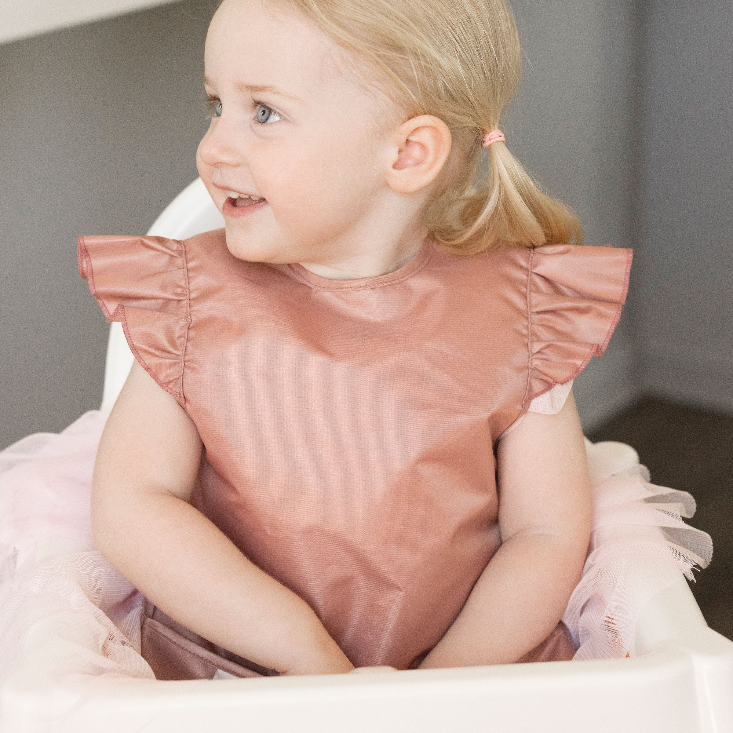 Mess-Proof Apron Waterproof Baby & Toddler Food Bib - PFAS, PVC, BPA, Phthalate Free