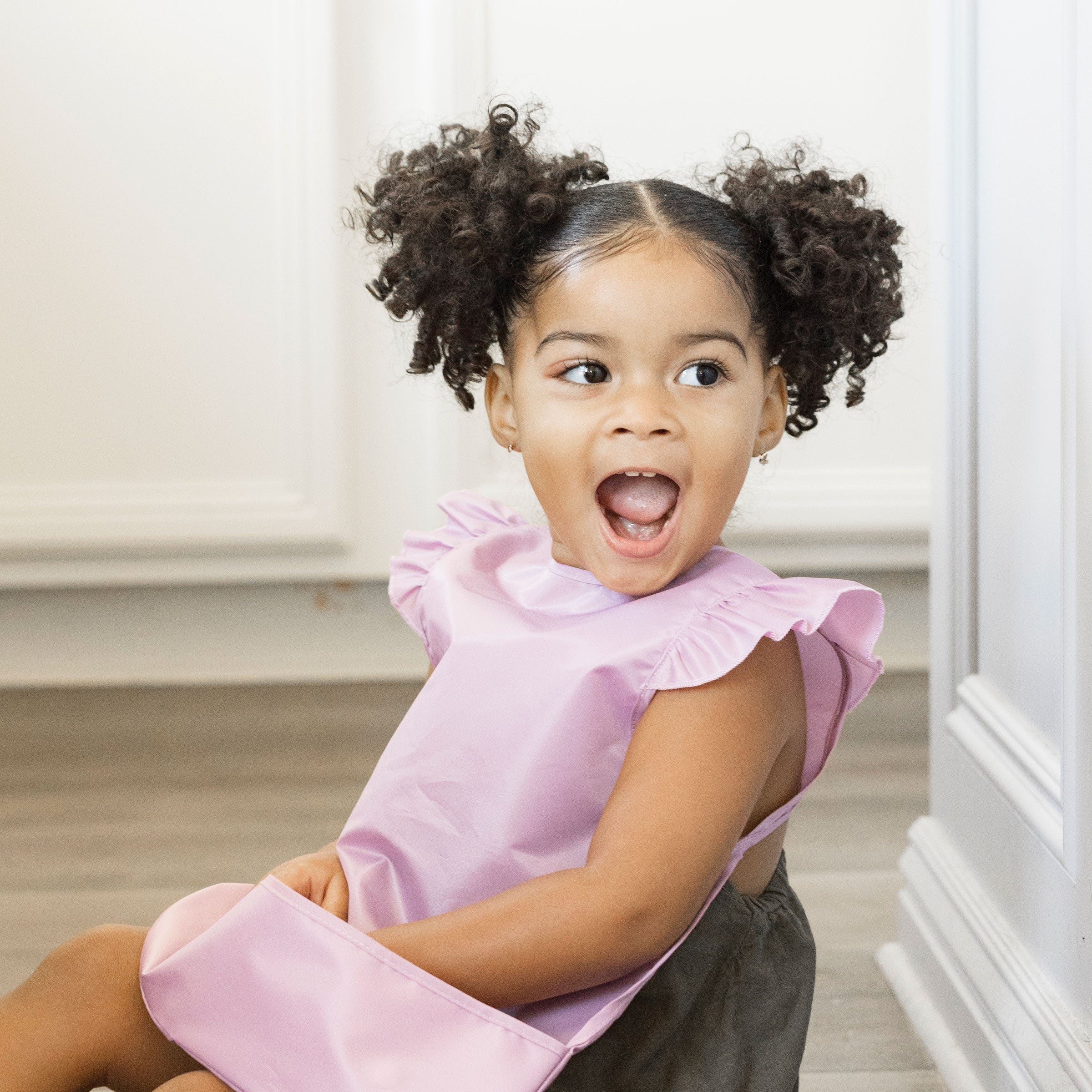 Mess-Proof Apron Waterproof Baby & Toddler Food Bib - PFAS, PVC, BPA, Phthalate Free