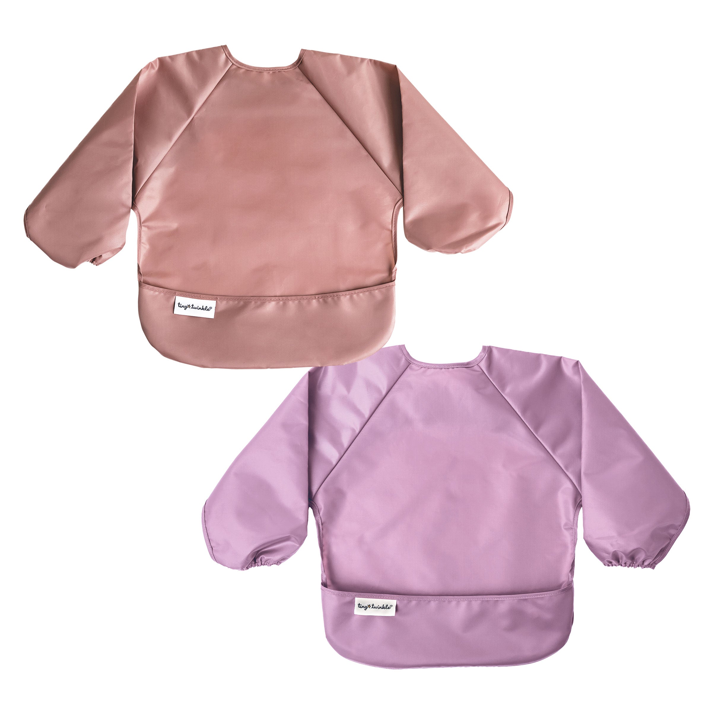 Mess-Proof Full Sleeve Bibs - 2 Pack Sets for Babies and Toddlers