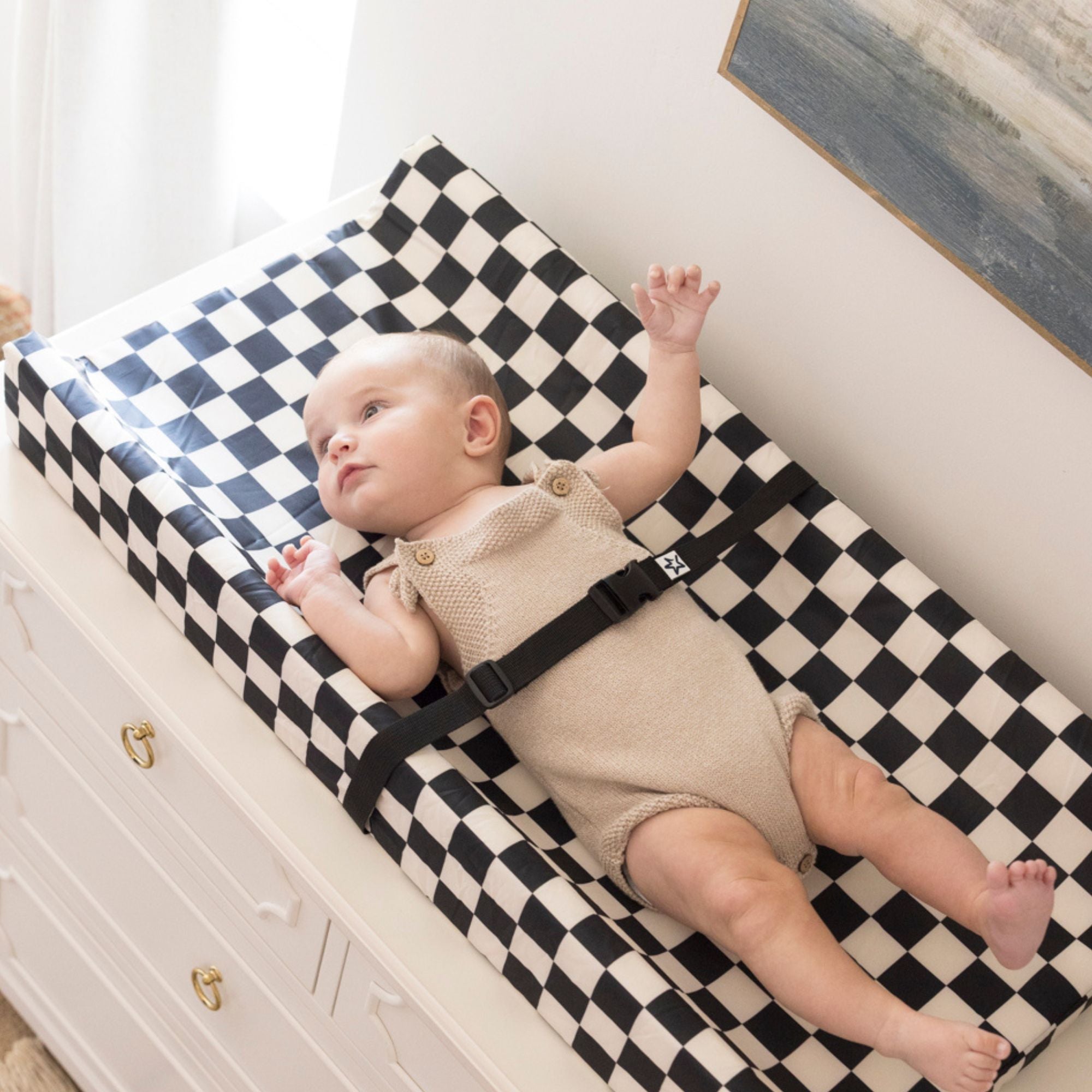 Newborn Baby Diaper Changing Pad with Waterproof Cover