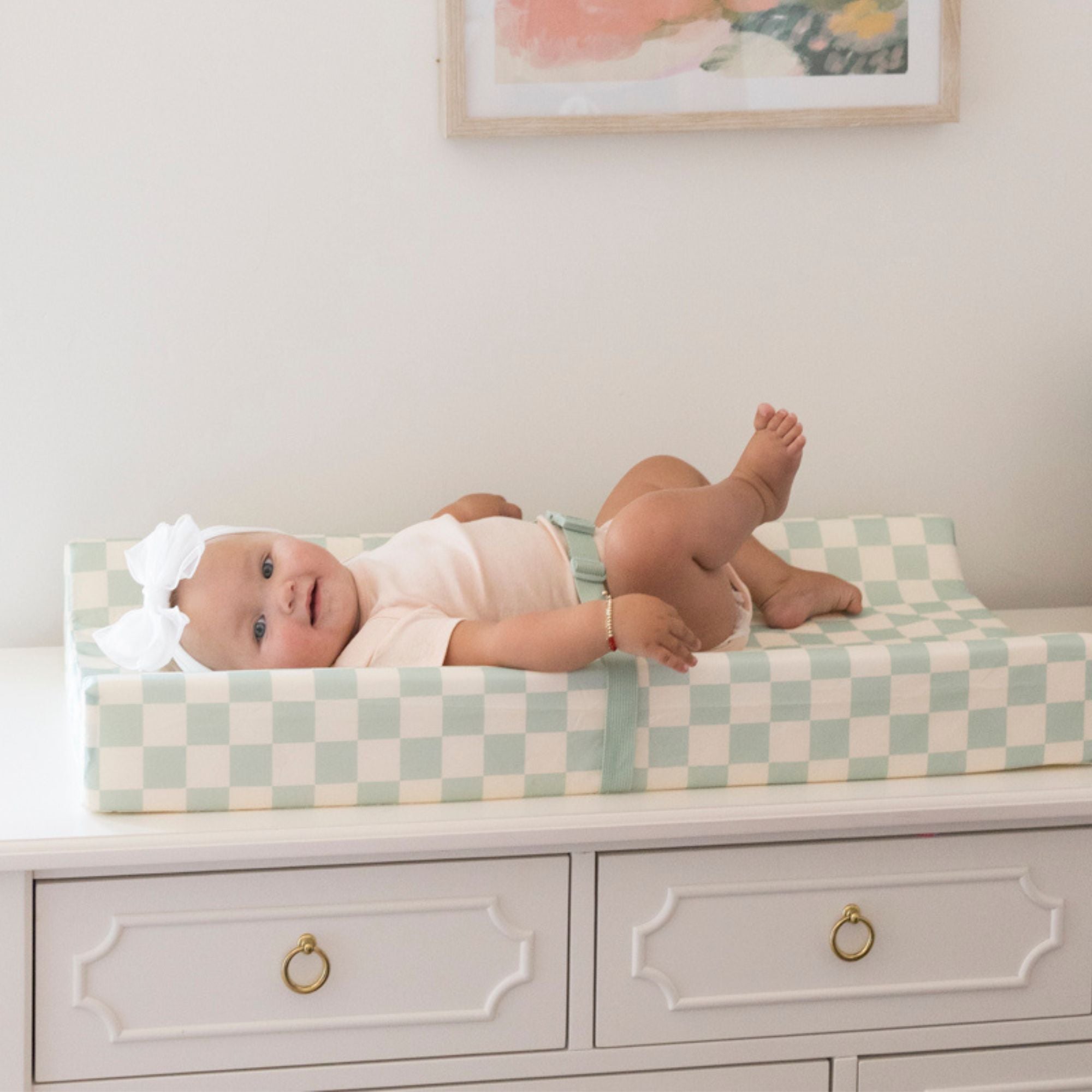 Newborn Baby Diaper Changing Pad with Waterproof Cover