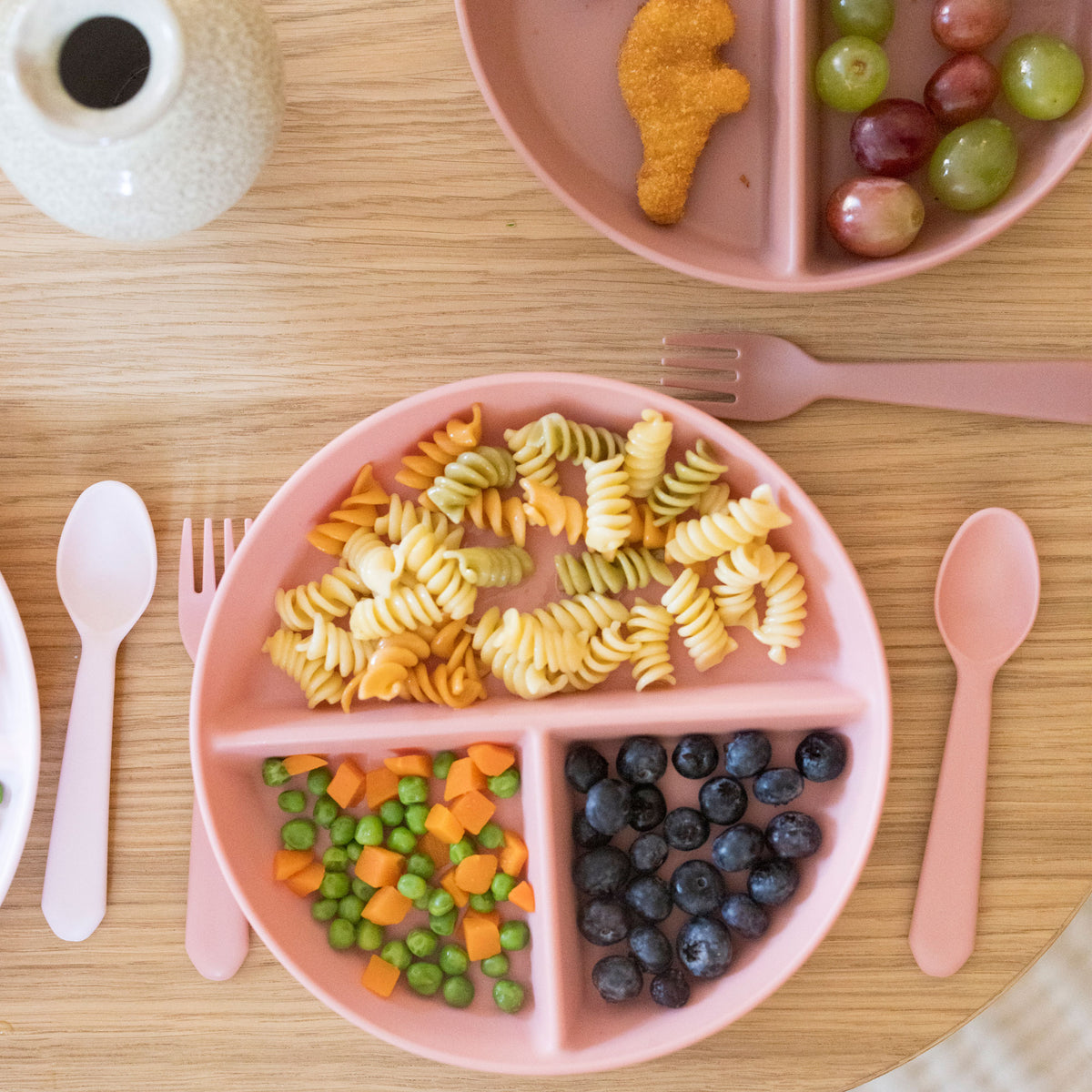 Toddler Plastic Divided Plate 3 Pack Set- BPA Free