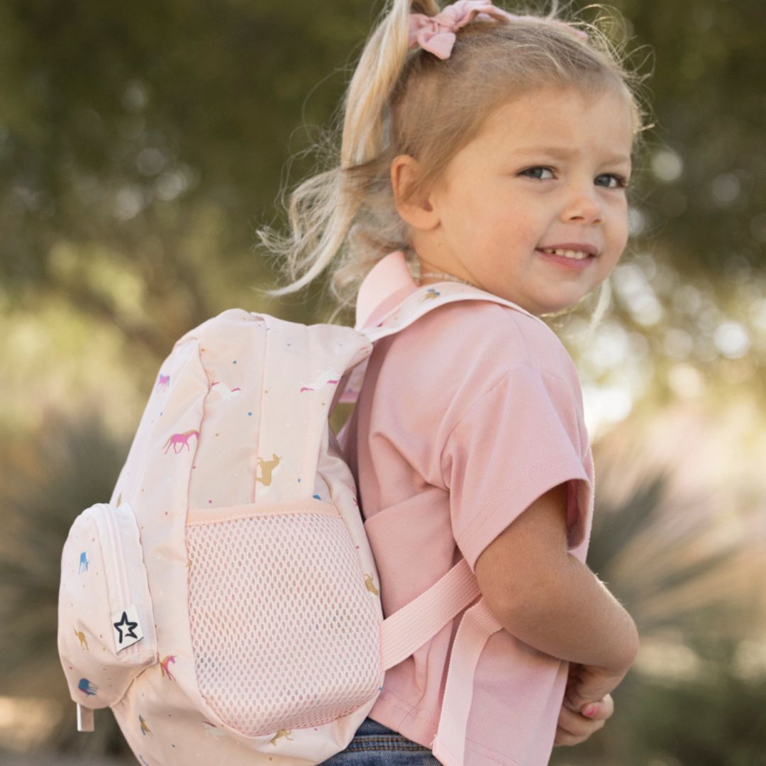 Toddler Mini Lightweight Backpack | Waterproof & Easy Fold-Up Pouch | Ages 2-4