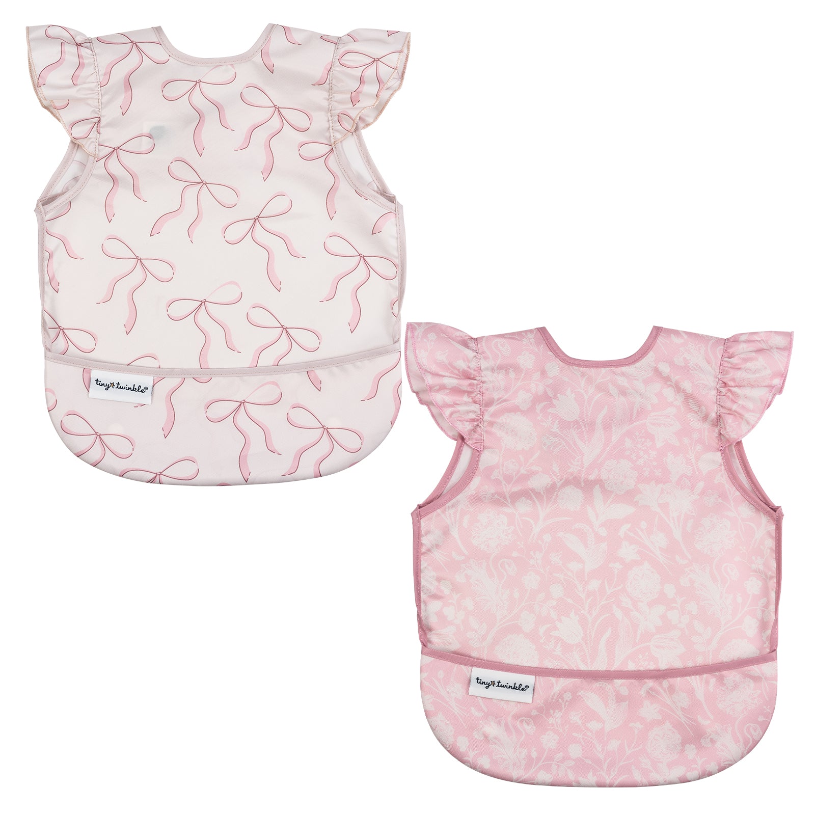 Mess-proof Apron Bibs - 2 Pack Sets for Babies and Toddlers