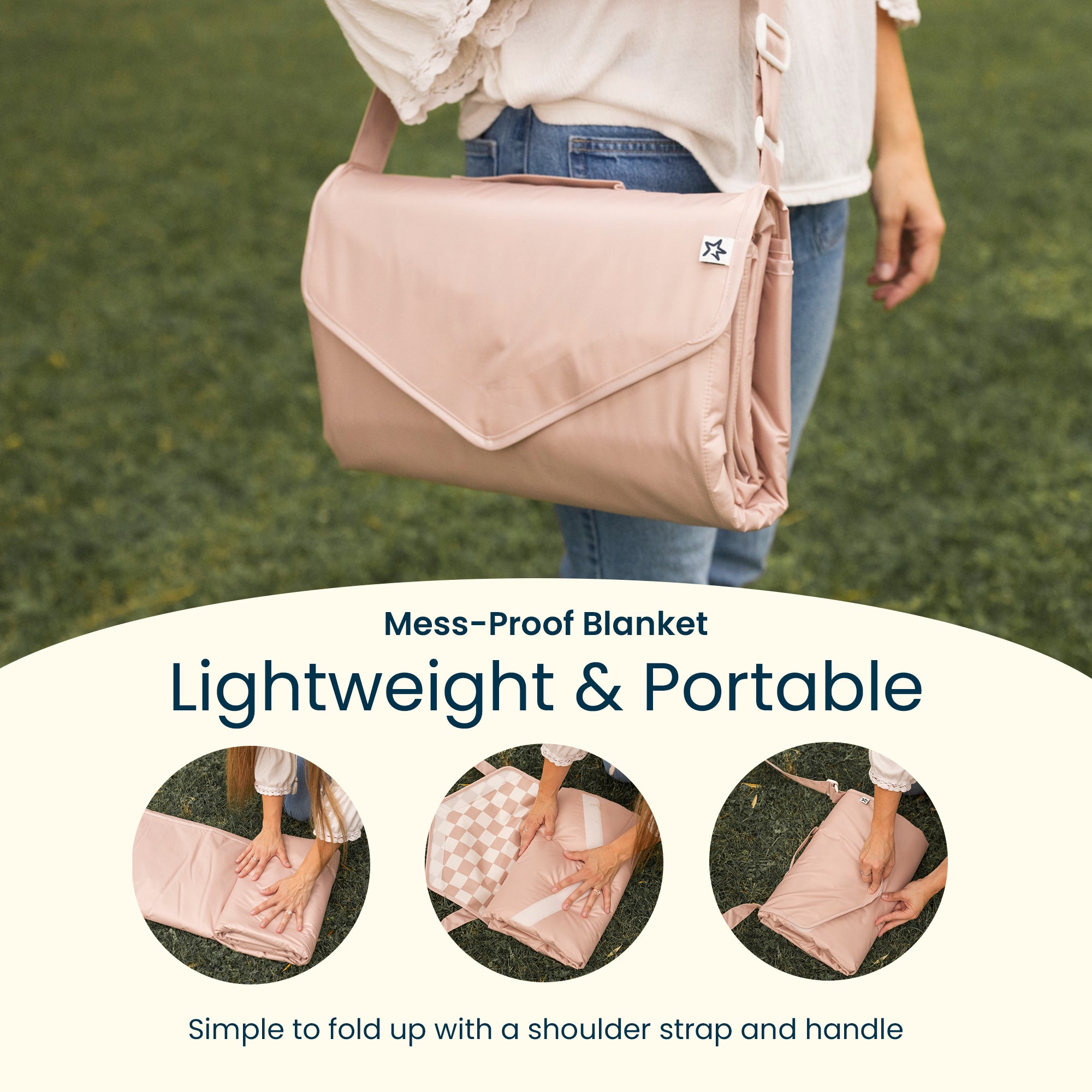 Waterproof Outdoor Blanket 5'x7'- Portable, Foldable, Durable, Easy to Clean, Ideal for Camping, Picnics, Beach, and Travel